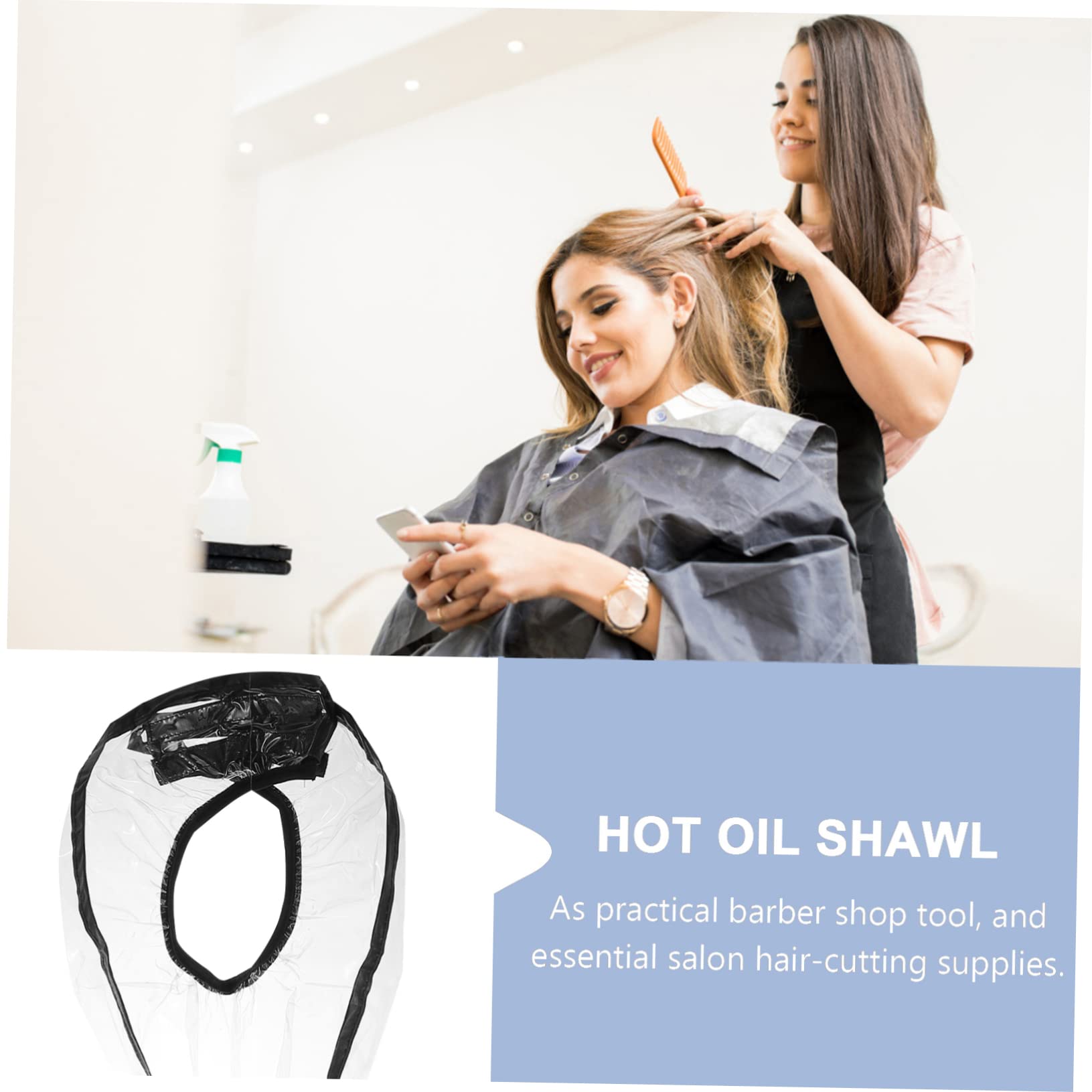 2-Pack Hair Shampoo Funnel Set with Washing Cap & Styling Cape - Salon-Grade Hairdressing Tools for Coloring, Shampooing & Hair Treatments - Perfect for Home Hair Care & Professional Salon Use