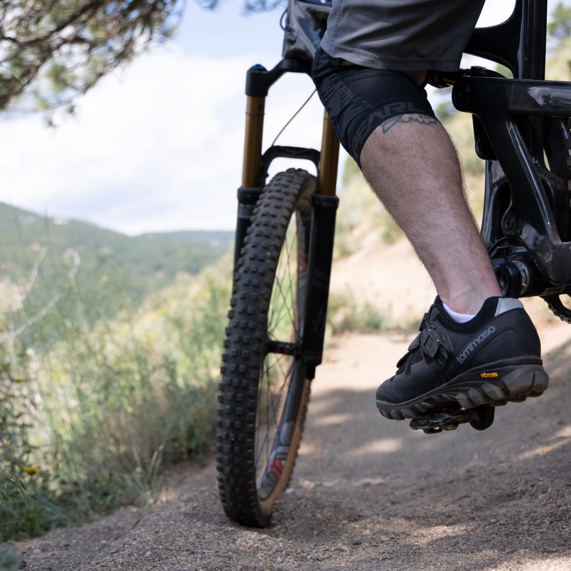 Tommaso Vertice Men's Mountain Bike Shoes - 100, 200 & All-Mountain Versions with Vibram Sole | Ideal for Trail Riding, Downhill & Cross-Country Cycling