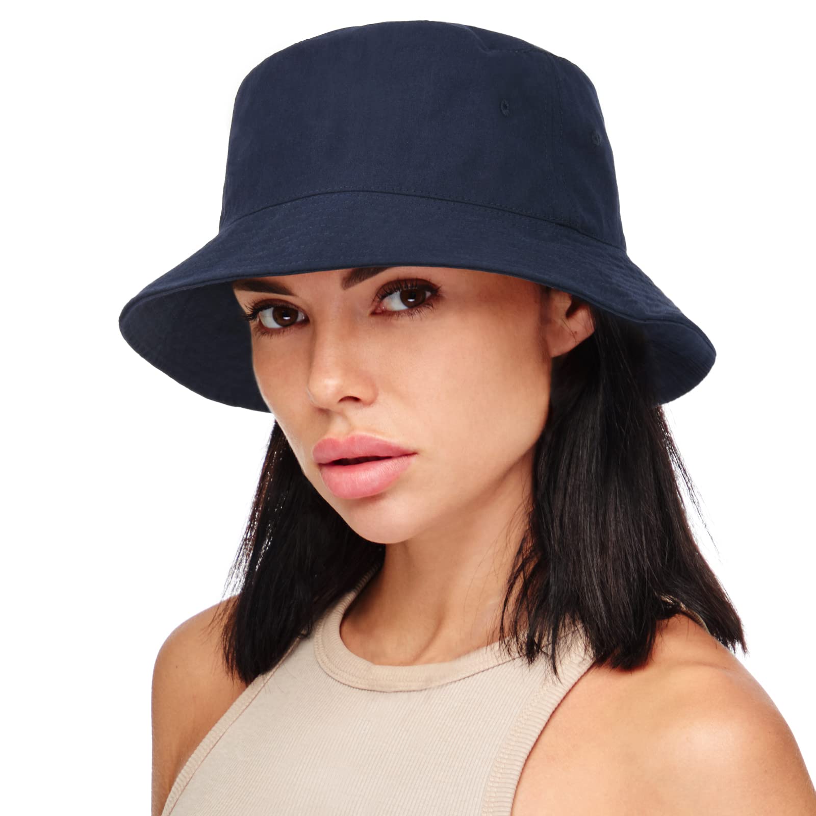 FURTALK Unisex Bucket Hat - Lightweight Cotton Packable Sun Hat for Women & Men - Trendy Summer Beach Travel Accessory for Outdoor, Hiking, and Vacation