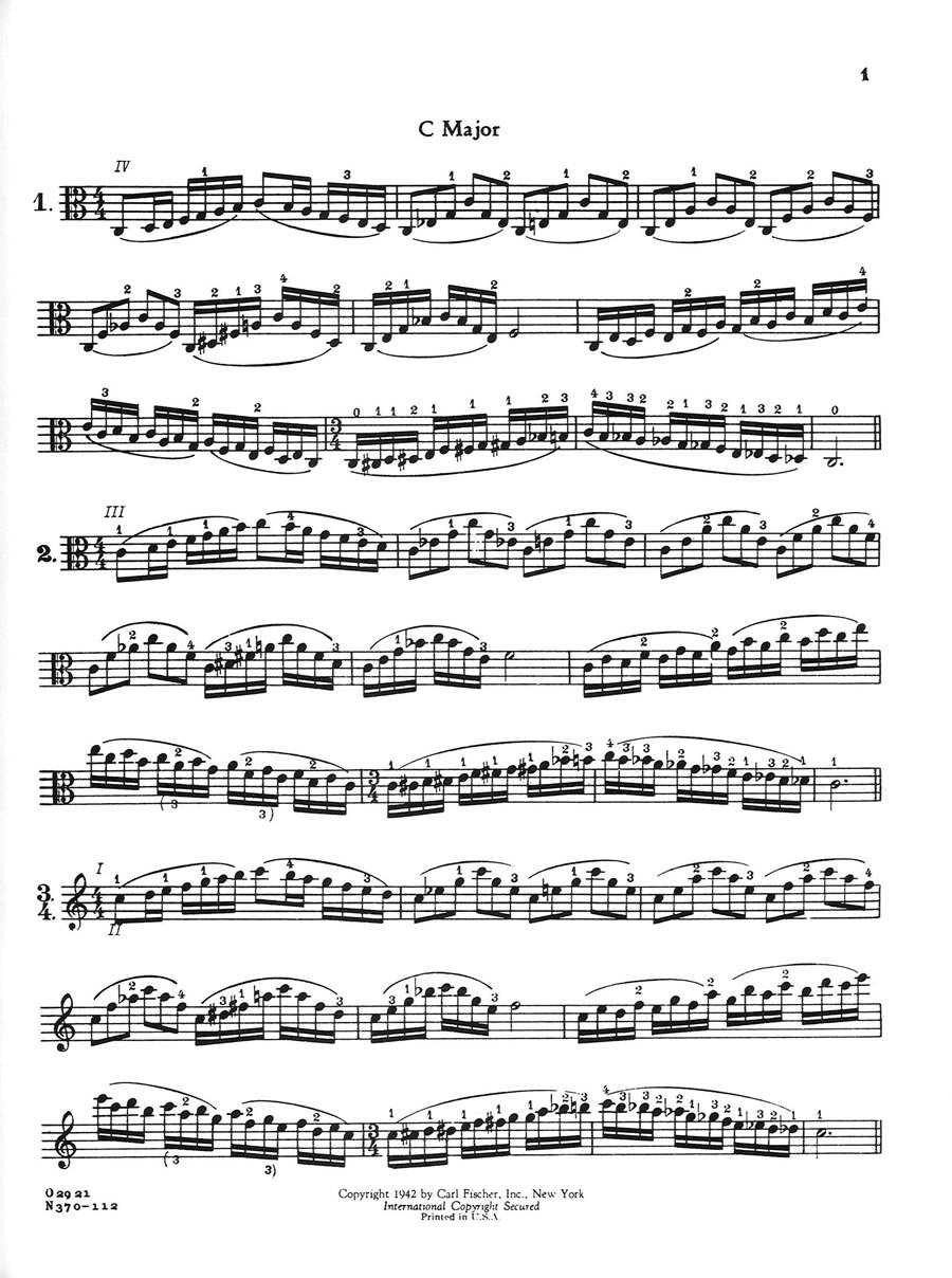 Carl Flesch Viola Scale System - Essential Practice Book for Violists | Improve Technique & Finger Positioning for Classical Music Performances
