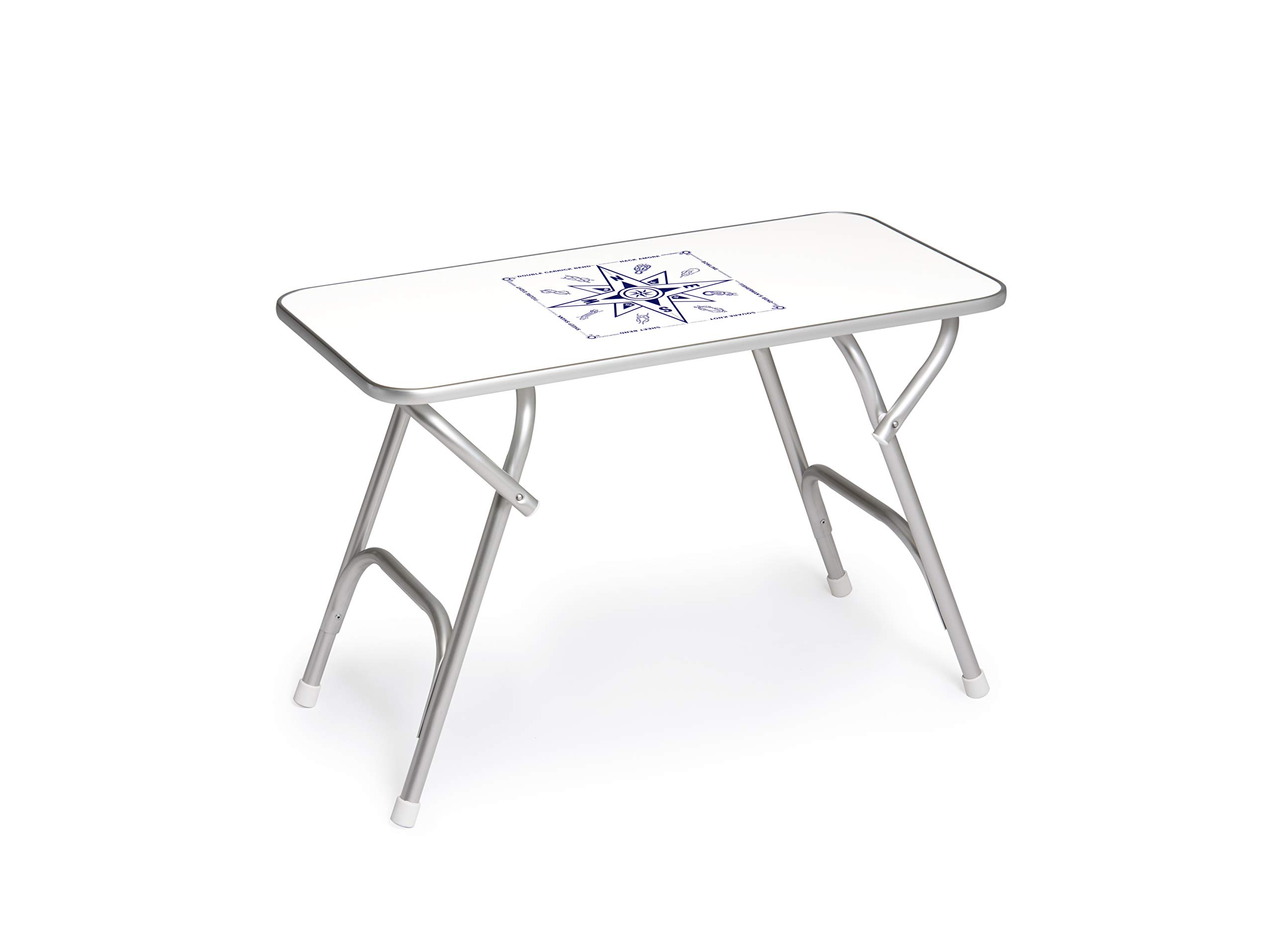 FORMA MARINE Folding Boat Table - White Melamine Surface, 34.7
