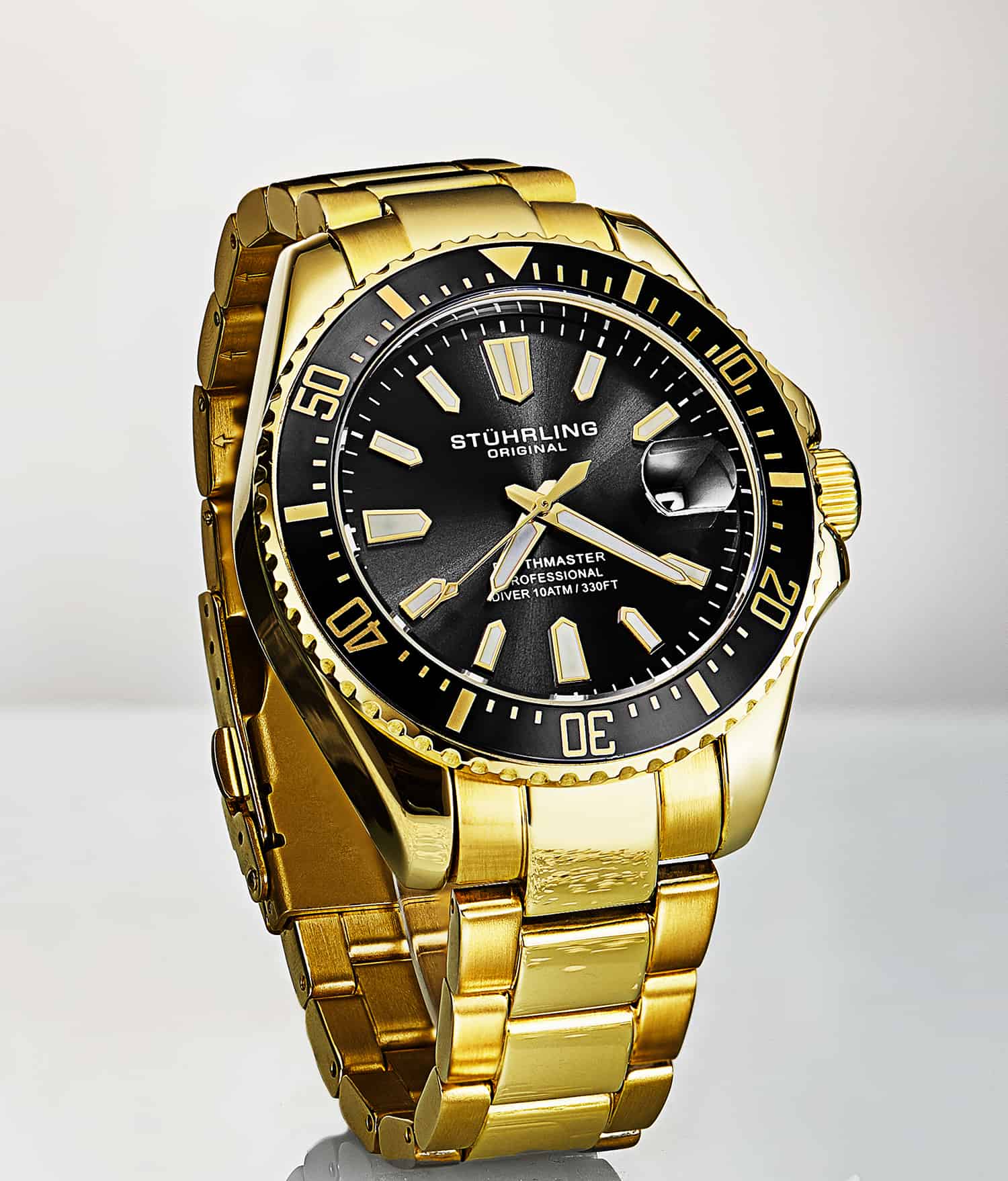 Depthmaster 3950A 42mm Quartz Diver Watch - Waterproof Luxury Dive Watch for Men - Perfect for Scuba Diving, Swimming & Outdoor Adventures