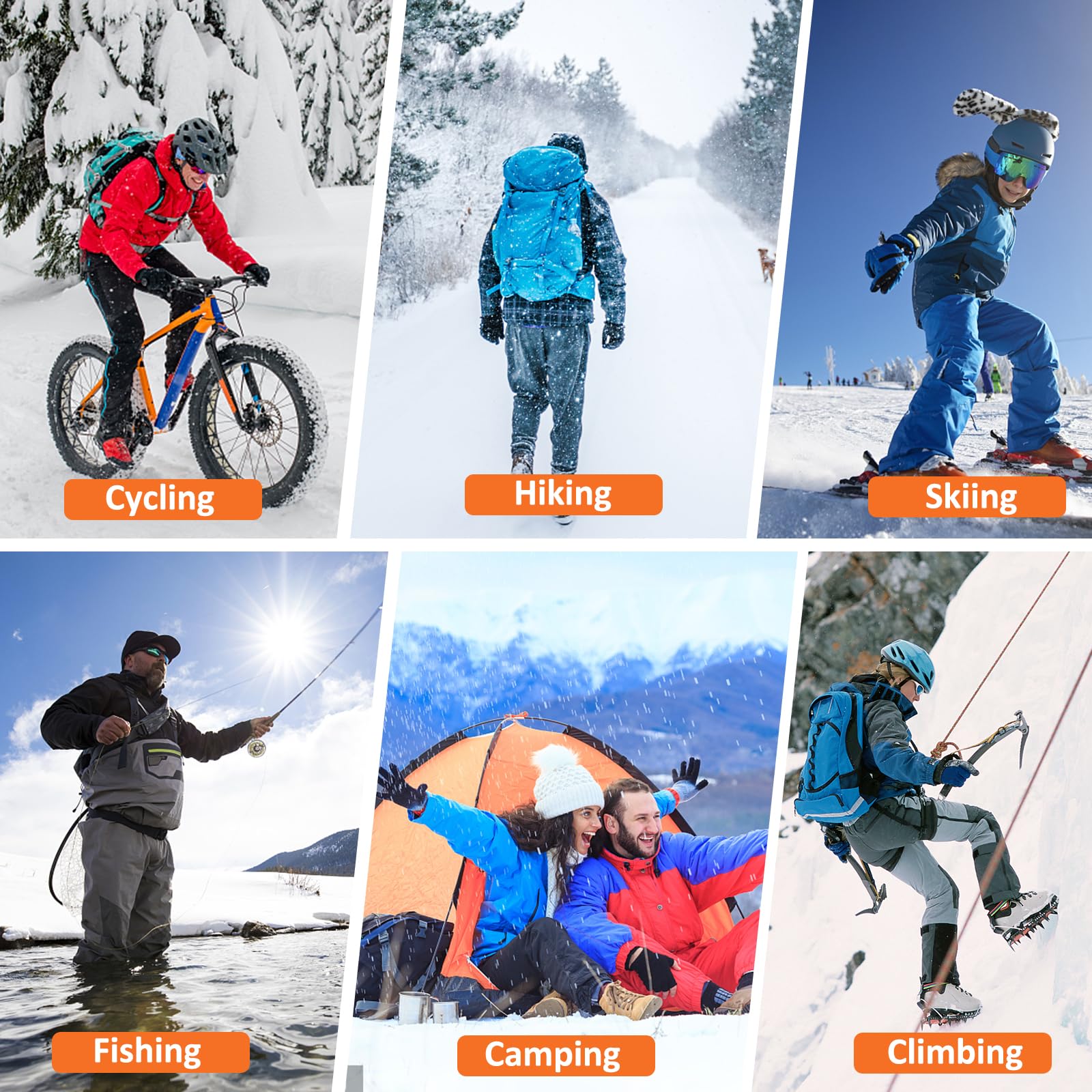 Electric Heated Socks with APP Control - 7.4V 5000mAh Rechargeable Battery for Men & Women - Winter Warm Socks for Hiking, Skiing, Hunting & Outdoor Activities