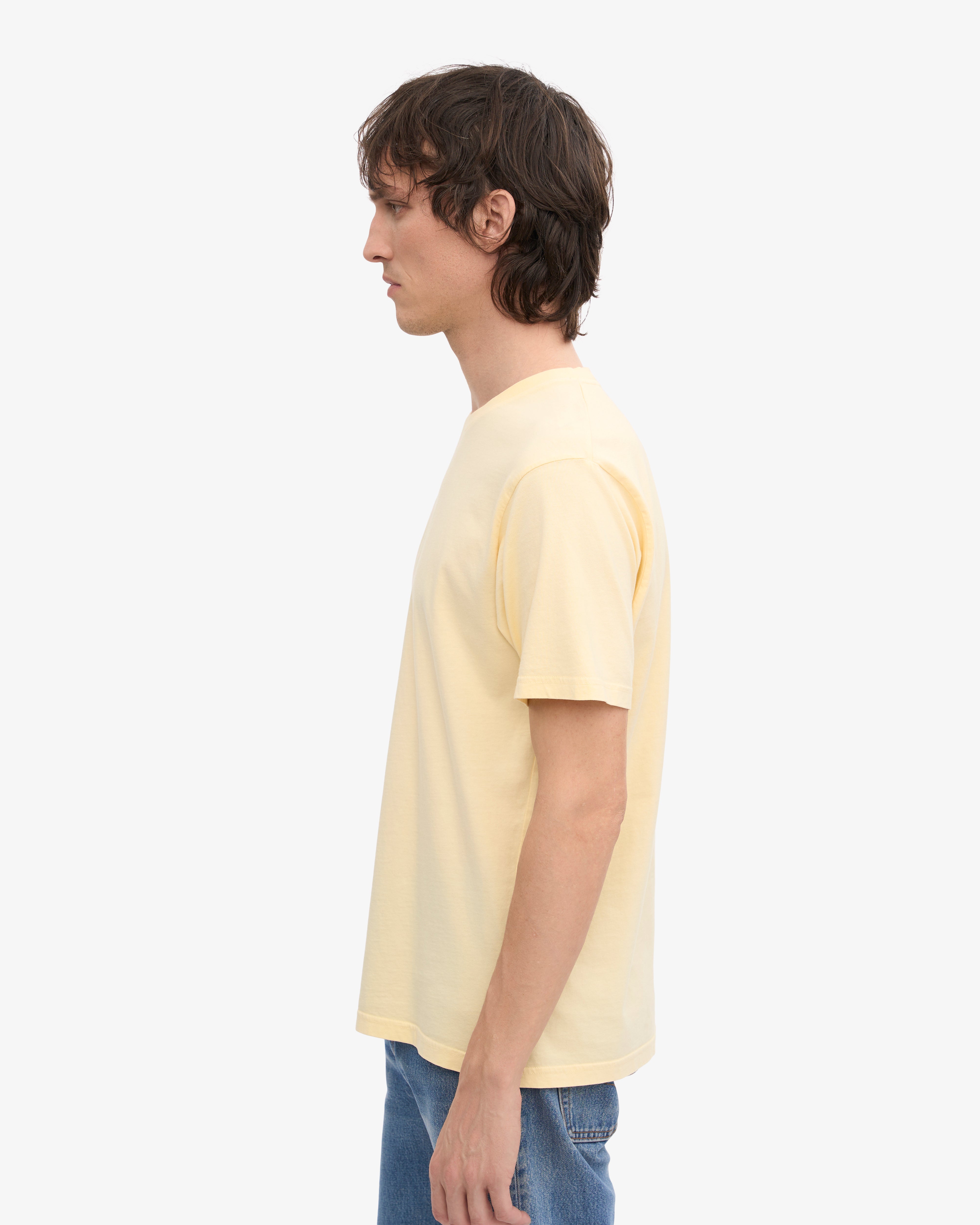 Classic Organic Cotton T-Shirt - Soft Yellow | Eco-Friendly & Comfortable for Everyday Wear | Perfect for Casual Outfits & Sustainable Fashion