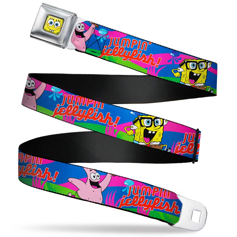 Spongebob Patrick Starfish Jellyfish Nickelodeon Seatbelt Buckle Belt - Cartoon Character Accessories for Kids, Cosplay & Car Safety (Perfect for Halloween Costumes, Birthday Gifts & Anime Conventions)