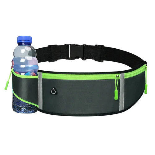 Lightweight Running Waist Pack - Sports Jogging Belt with Phone Pocket & Zipper Pouch for Men Women - Perfect for Gym, Hiking, Travel & Outdoor Activities