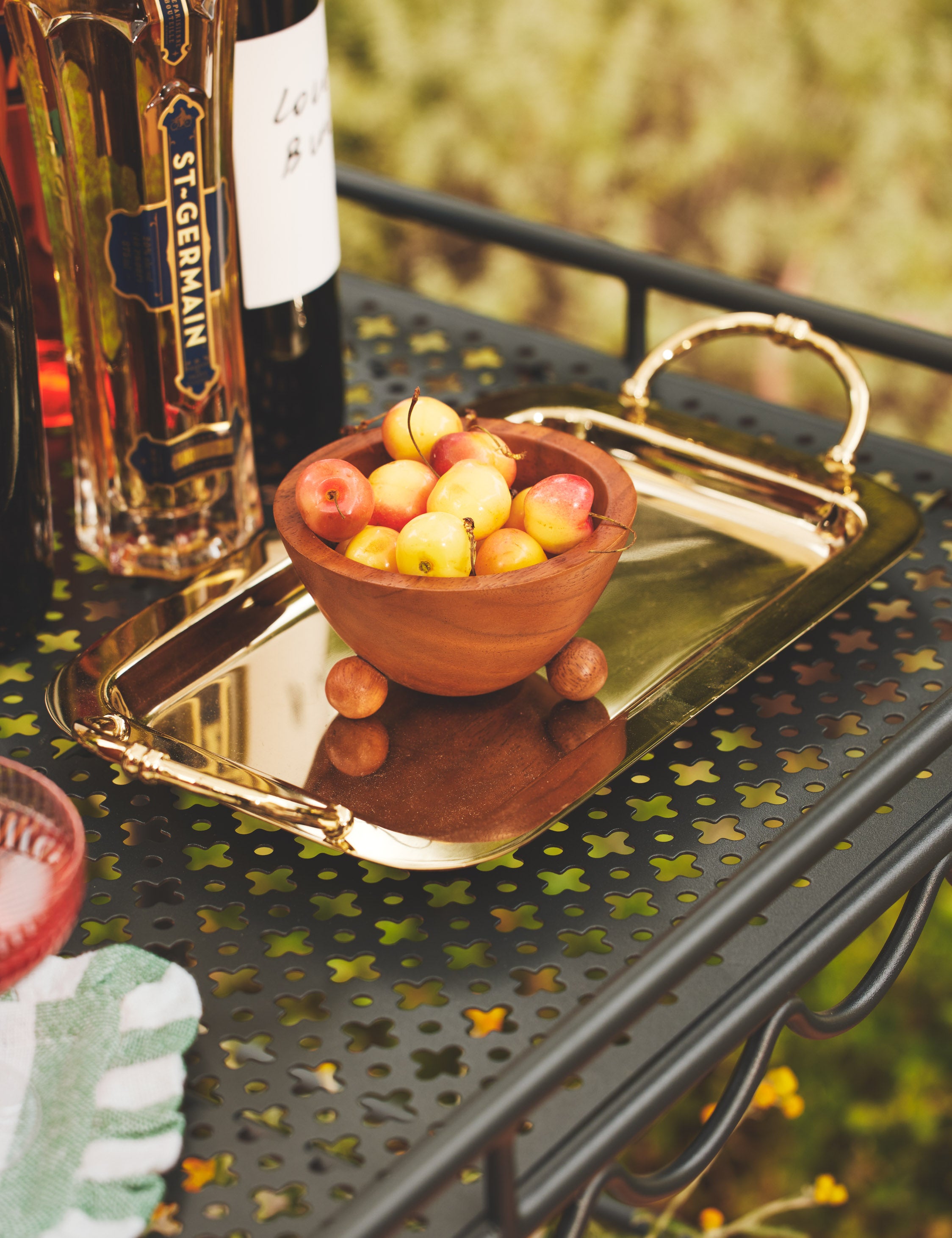 Danser Tray - Premium Wooden Serving Tray with Handles for Breakfast in Bed, Coffee, Tea, or Snacks - Perfect for Home, Office, or Gift Giving