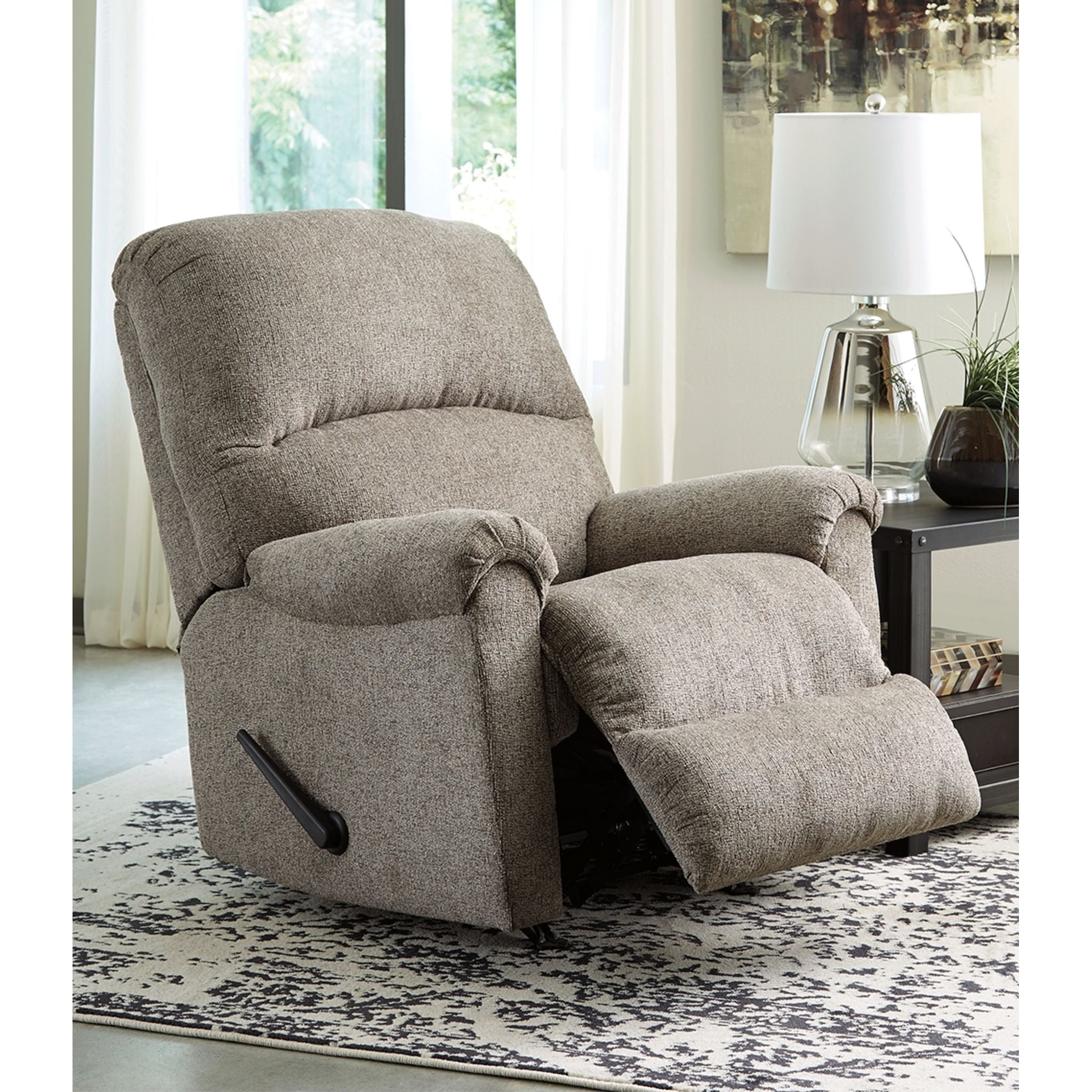 Ballinasloe Rocker Recliner Chair - Comfortable Rocking Recliner with Padded Seat & Back Support - Perfect for Living Room, Nursery, or Bedroom Relaxation