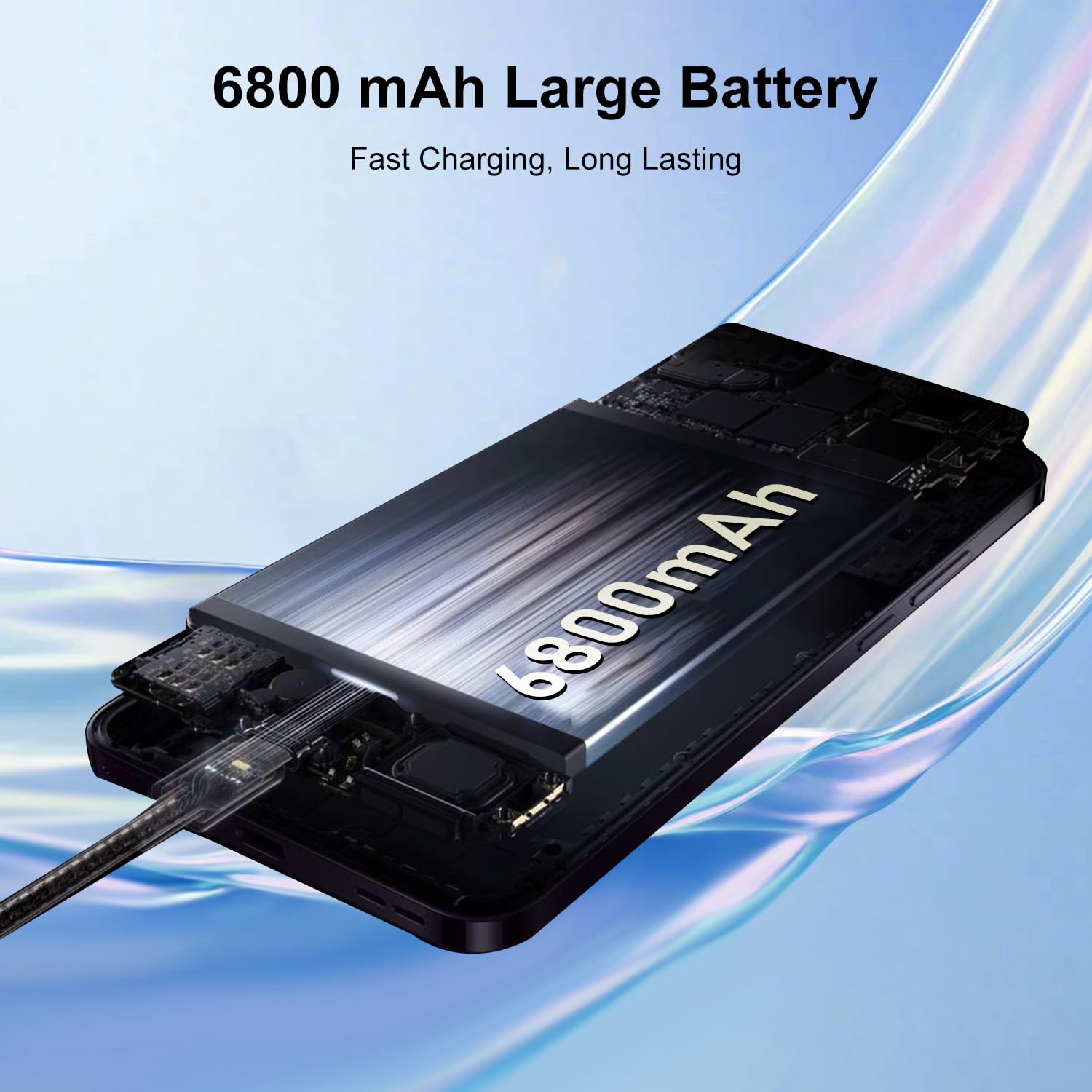 Unlocked Android Smartphone Reno 12 Pro - 8GB RAM 256GB Storage, 50MP+24MP Dual Camera, 6800mAh Long Battery Life, 6.8