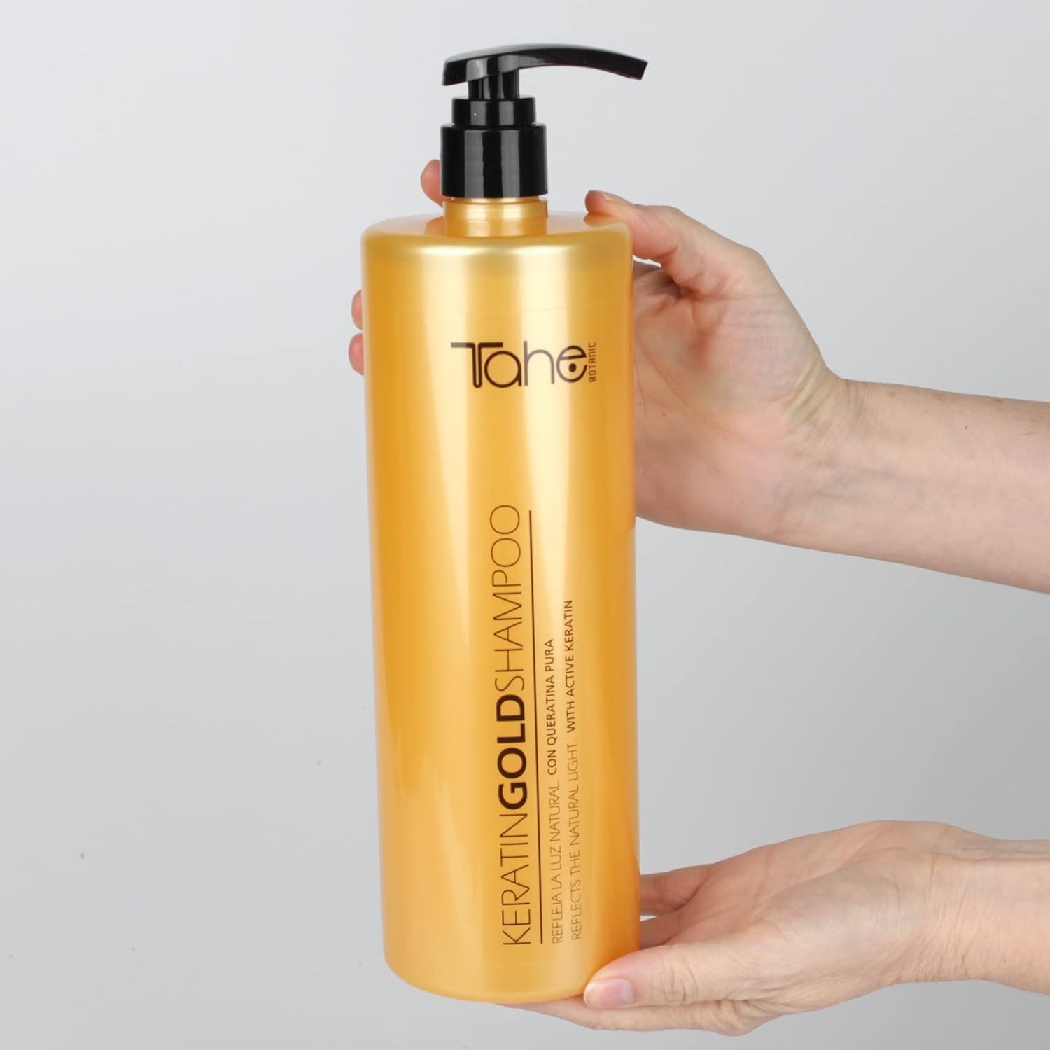 Tahe Botanic Finishing Gold Shampoo 1000ml - Hydrating & Nourishing Hair Care for Dry & Damaged Hair - Salon Quality Treatment at Home - Perfect for Daily Use & Professional Styling