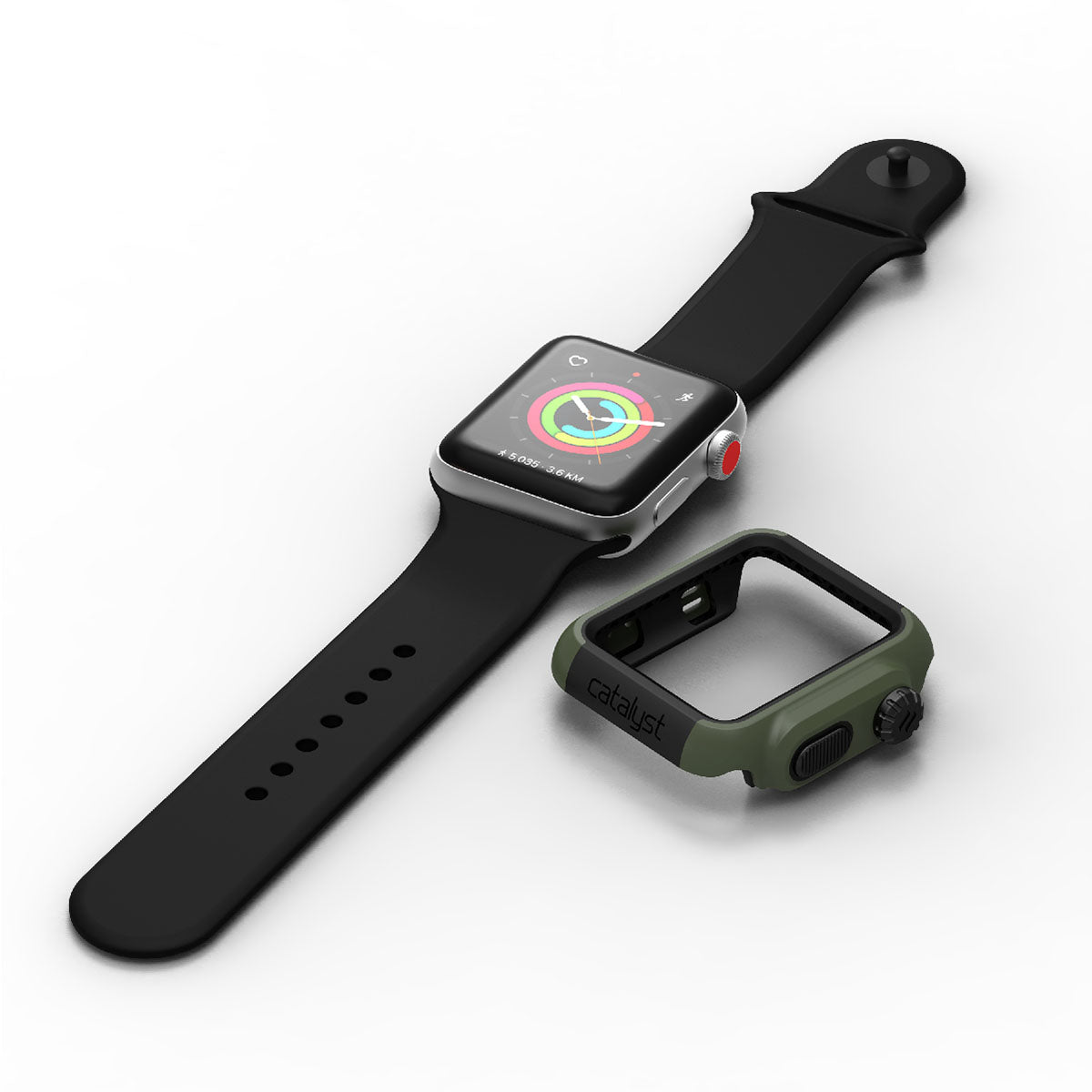 Durable 42mm Rugged Protective Case for Apple Watch Series 3 & 2 - Shockproof & Scratch-Resistant Cover for Outdoor Sports, Workouts & Active Lifestyle