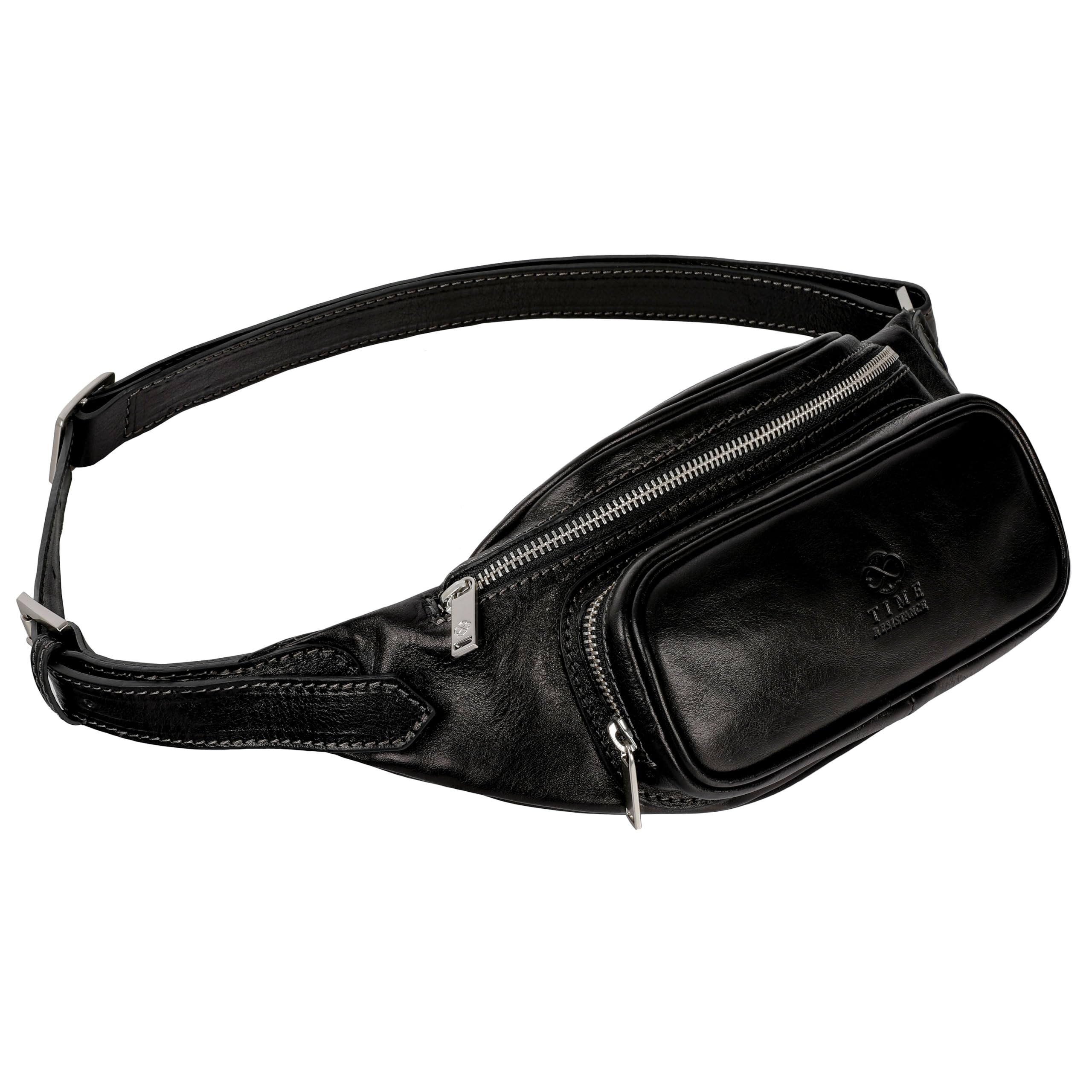 Premium Italian Leather Waist Pack - Handmade Genuine Leather Fanny Pack for Men & Women | Durable Belt Bag for Travel, Hiking, Festivals & Everyday Use
