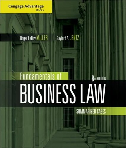Fundamentals of Business Law - Summarized Cases Textbook | Essential Legal Guide for Business Students & Professionals | Perfect for Law Studies & Corporate Training