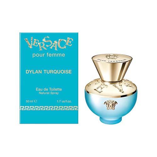 Versace Dylan Turquoise 50ml Eau de Toilette for Women - Fresh Floral Fragrance for Daytime Wear & Special Occasions