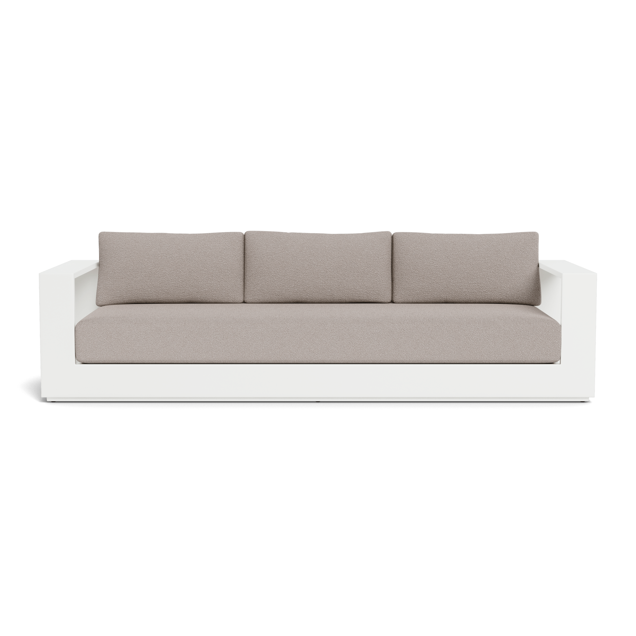 Hayman Aluminum 3-Seat Outdoor Patio Sofa Set - Modern All-Weather Garden Furniture for Backyard, Poolside & Deck Relaxation
