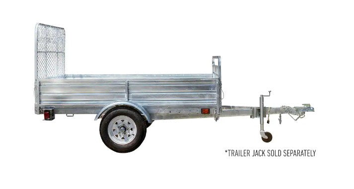 DK2 MMT5X7G DUG 1639 lb Capacity 4.5 ft x 7.5 ft Single Axle Drive-Up Gate Trailer Kit - Galvanized Steel for Heavy-Duty Hauling, Landscaping & Construction Equipment Transport