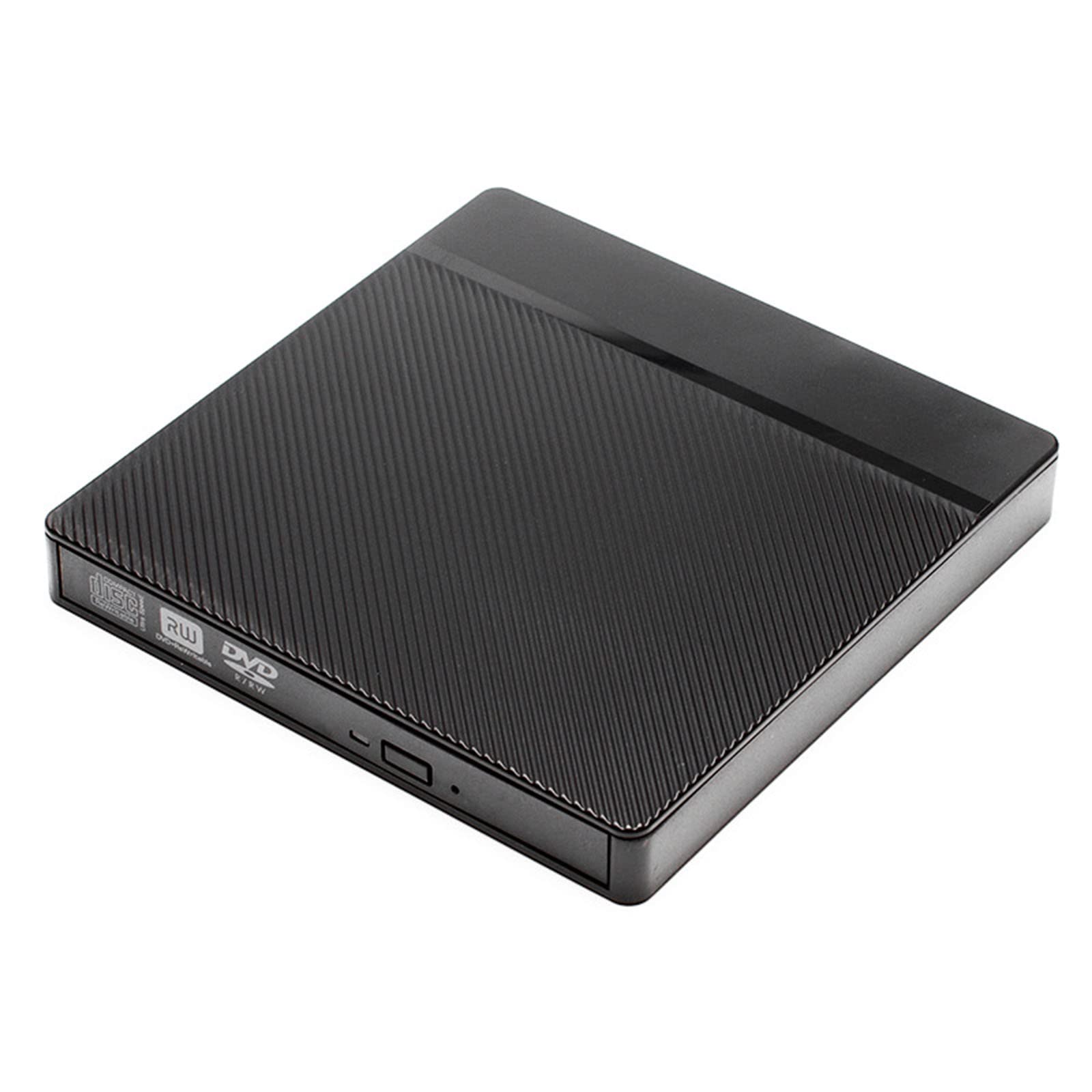 Woedpez 12.7mm/9.5mm Slim USB 3.0 & Type-C External CD/DVD Drive Enclosure - Portable Optical Disc Case for Laptop, MacBook, PC - Perfect for Data Backup, Movie Playback & Software Installation
