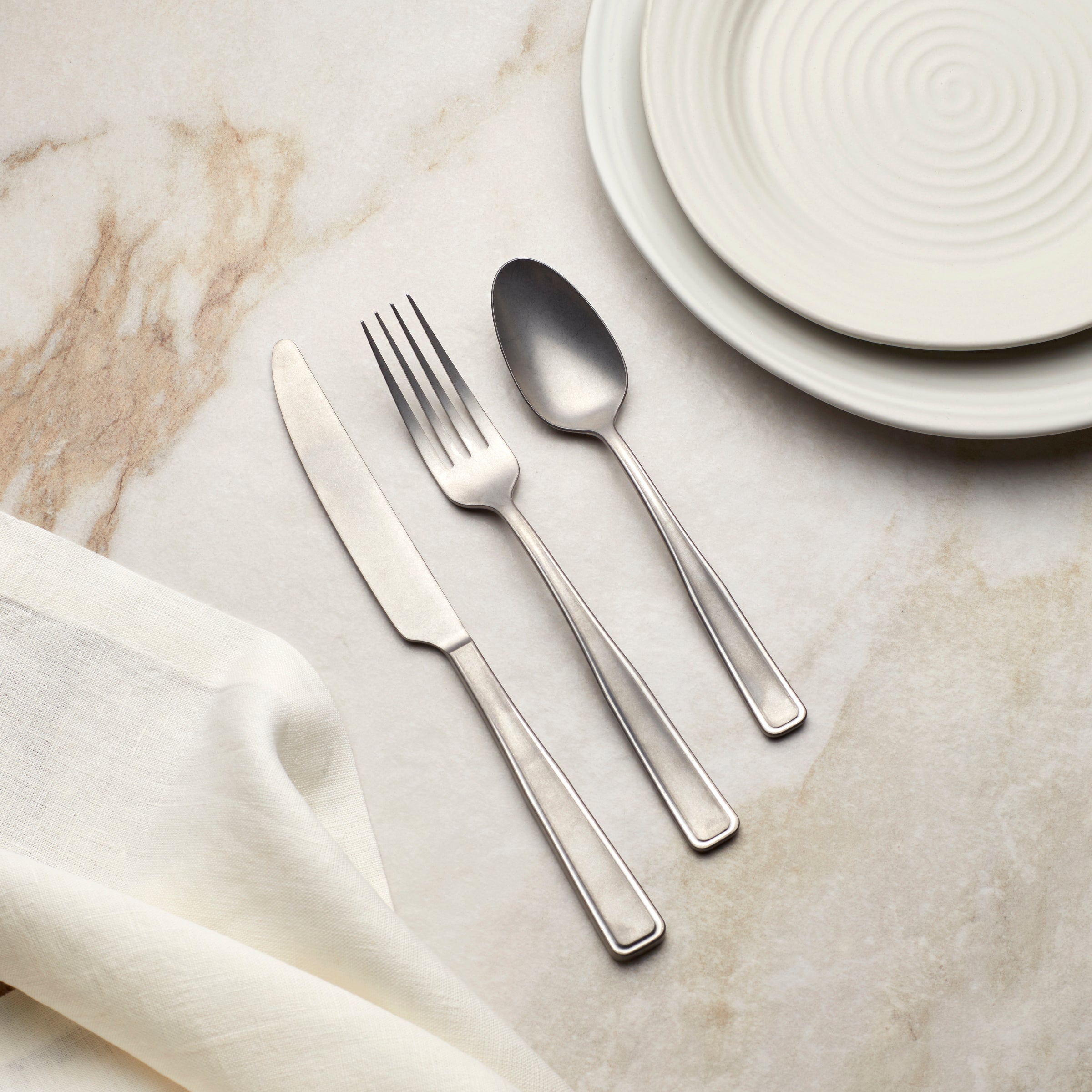 Reid Vintage 20-Piece Flatware Set - Stainless Steel Silverware for Dining, Wedding & Gift - Elegant Cutlery for Home, Restaurant & Special Occasions