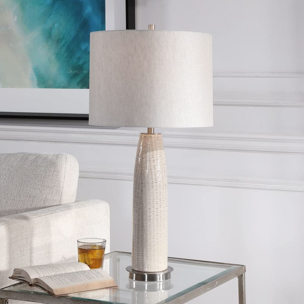 Uttermost Delgado Modern 1-Light Table Lamp - Stylish Accent Lighting for Living Room, Bedroom, or Office
