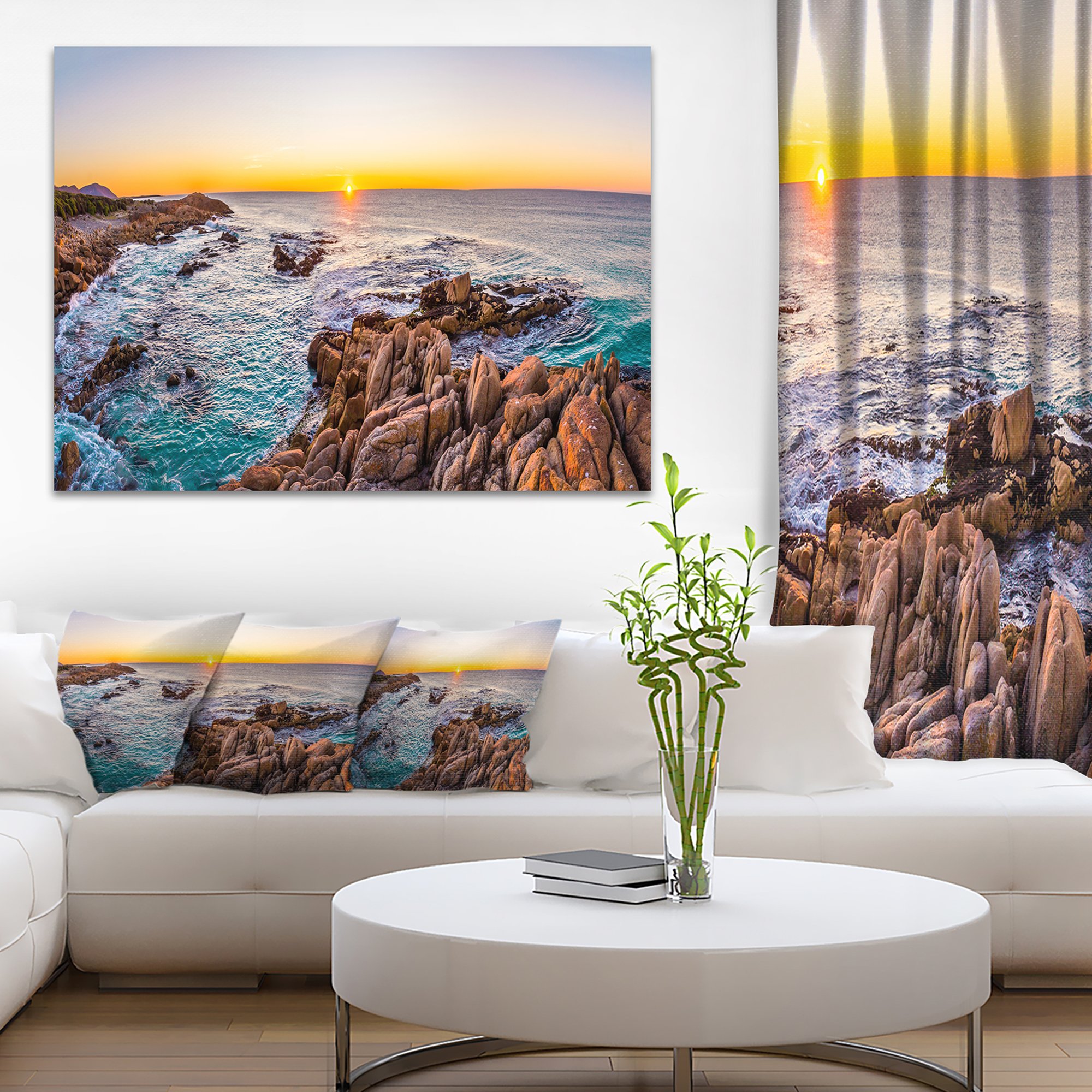 Stunning Sunrise at Freycinet National Park Beach - Premium Landscape Canvas Art Print - Perfect for Living Room, Bedroom & Office Wall Decor