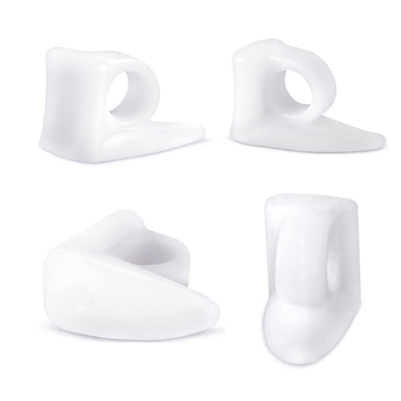 4 Pack Silicone Gel Toe Separators - Bunion Corrector & Hammer Toe Pain Relief for Women & Men - Comfortable Toe Spacers for Yoga, Running, Post-Surgery Recovery & Daily Wear