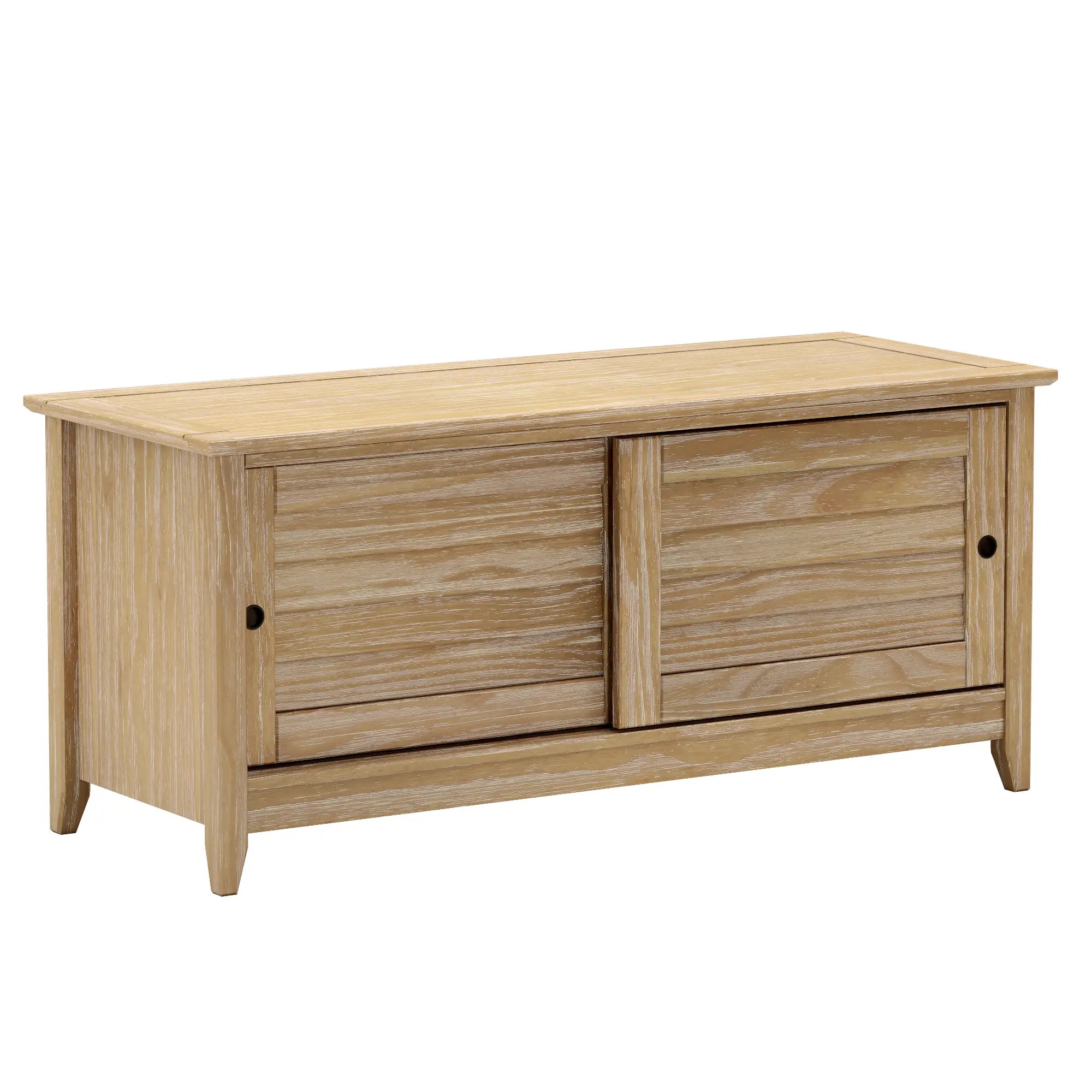 Greenport Storage Bench - Stylish and Functional Entryway Organizer with Seat | Perfect for Hallway, Living Room, and Bedroom Storage Solutions
