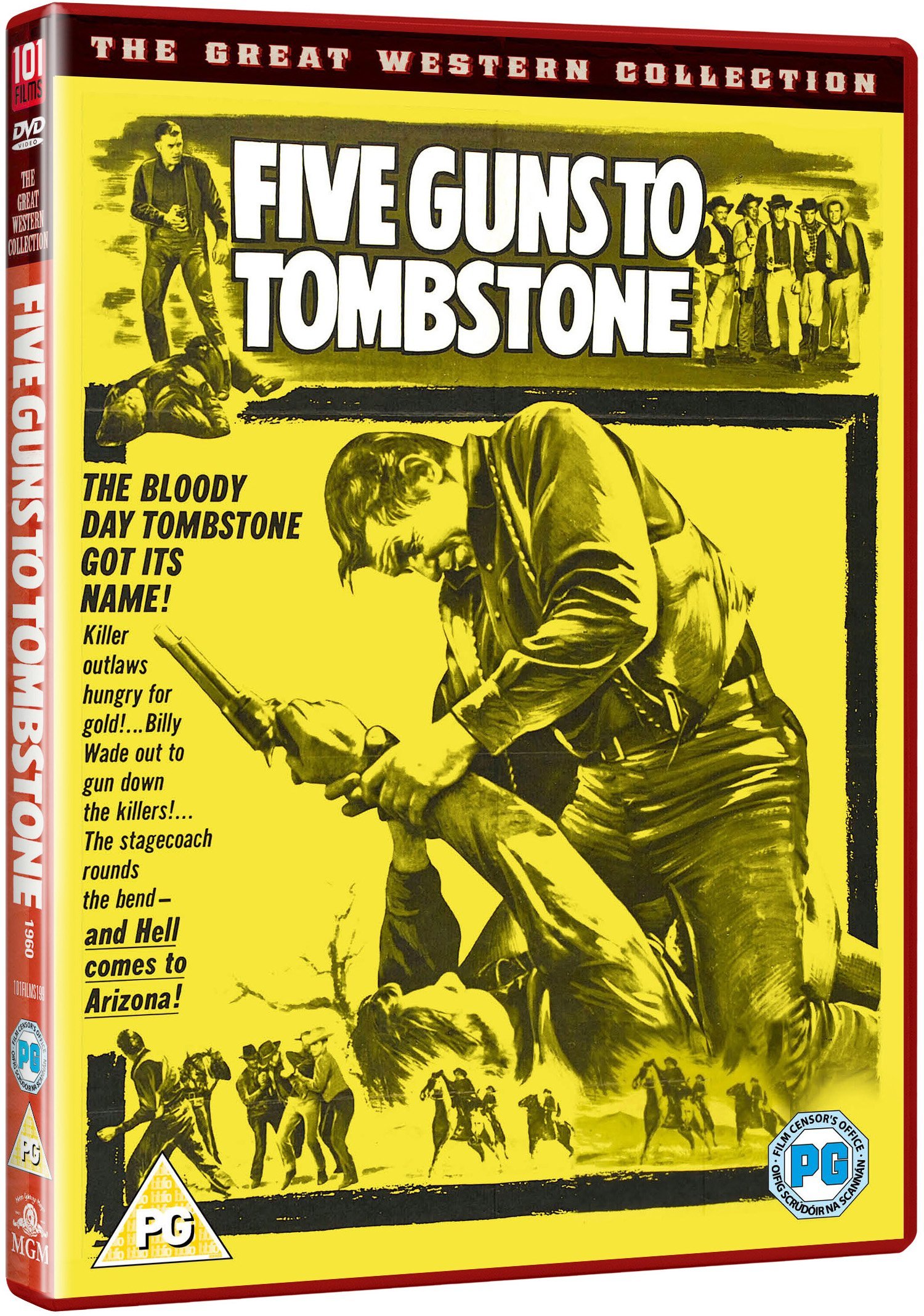Five Guns to Tombstone [DVD] - Classic Western Movie for Action & Adventure Fans - Perfect for Movie Nights & Western Film Collections