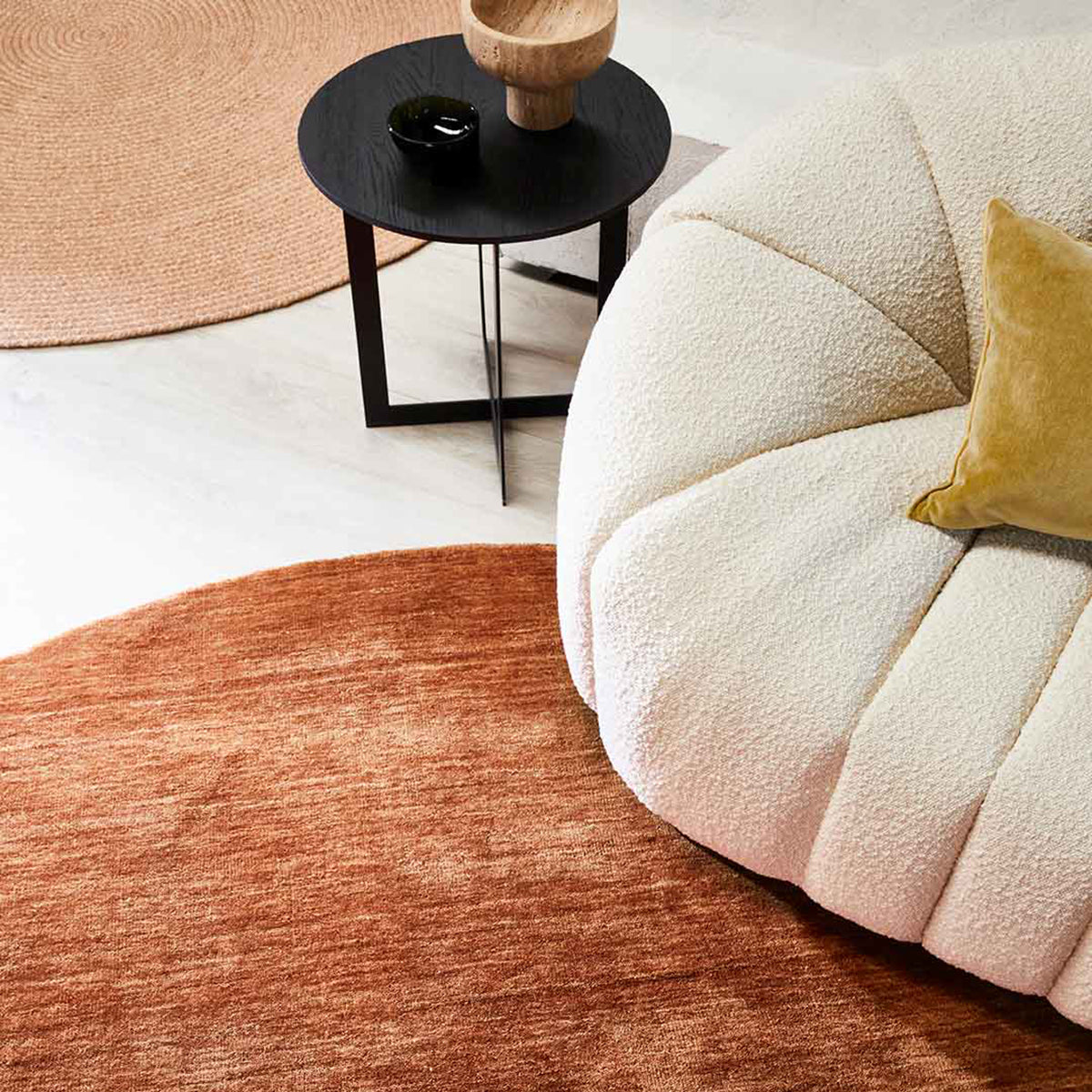 Stylish Ochre Diva Rug - Soft Bohemian Area Rug for Living Room, Bedroom, or Dorm Decor - Perfect for Home & Office Interior Design