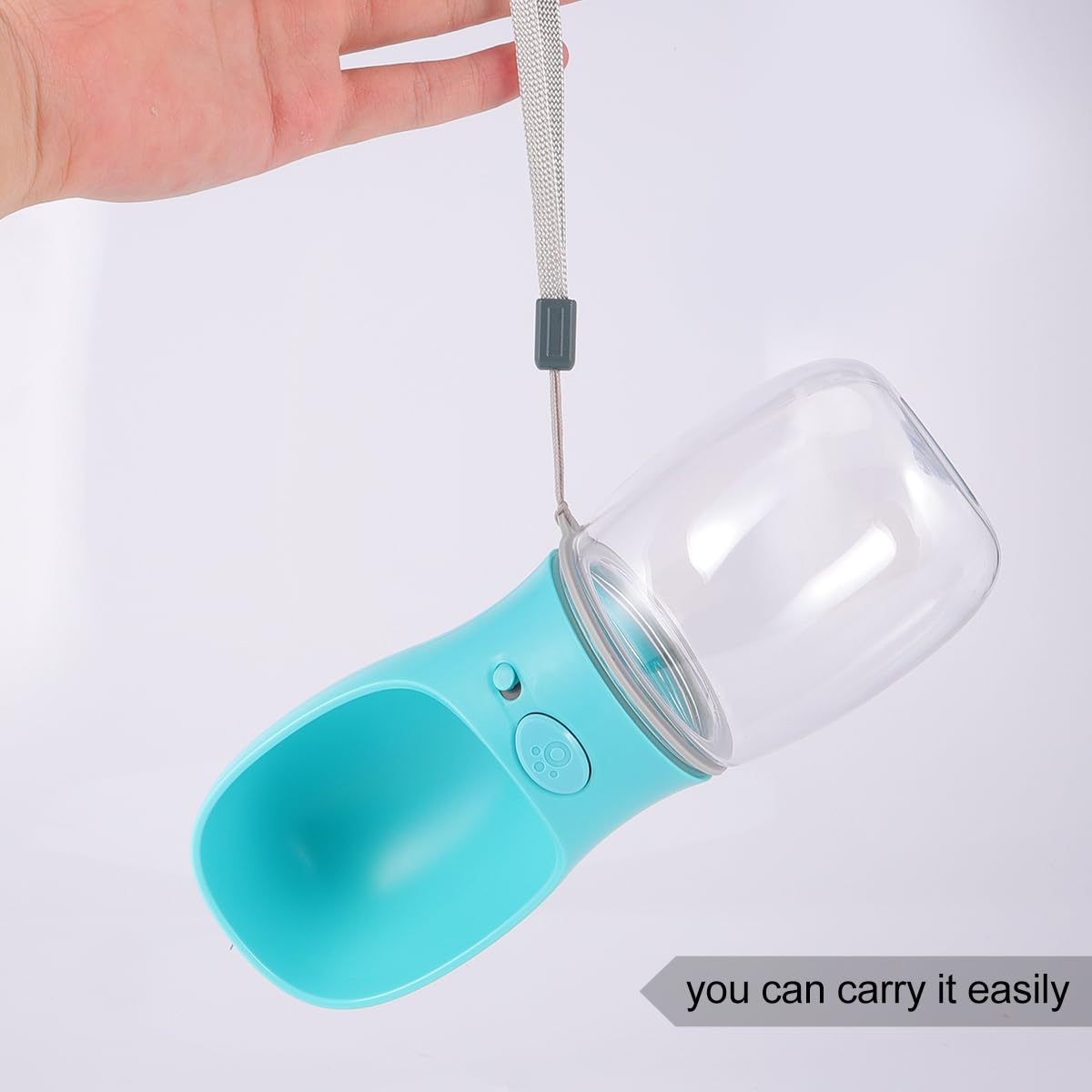 POPETPOP 1pc Leakproof Pet Water Bottle - Portable Cat & Dog Water Dispenser with Drinking Bowl, PP Material for Cage, Travel & Outdoor Use - Ideal for Cats, Dogs, Small Animals