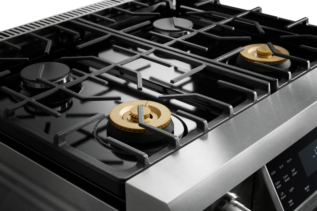 THOR Kitchen 30 Inch Tilt Panel Gas Range Professional Model (TRG3001) - 5 Burner Stainless Steel Stove for Home Chefs | Perfect for Baking, Roasting & Family Cooking