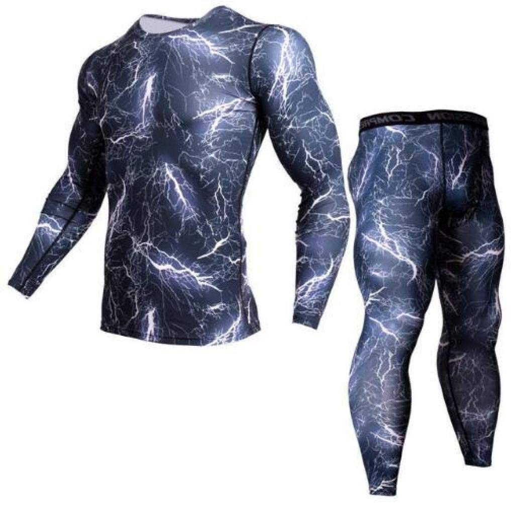 Men's Thermal Underwear Set - Compression Base Layer for Workout & Sports - Winter Warm Long Johns for Running, Skiing, Hiking & Outdoor Activities