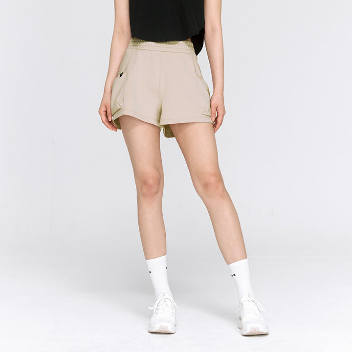 2 in 1 Cushion Pocket Shorts - Comfortable Stretchable Athletic Shorts with Hidden Pockets for Running, Gym & Lounge Wear
