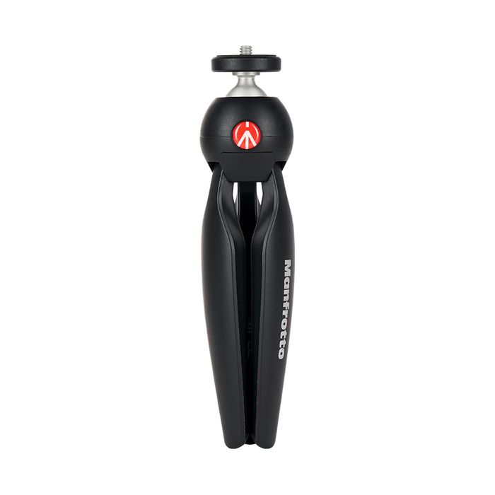 Manfrotto Pixi Mini Tripod Mii Black - Compact Portable Tripod for Smartphones & Cameras - Perfect for Travel, Vlogging & Photography