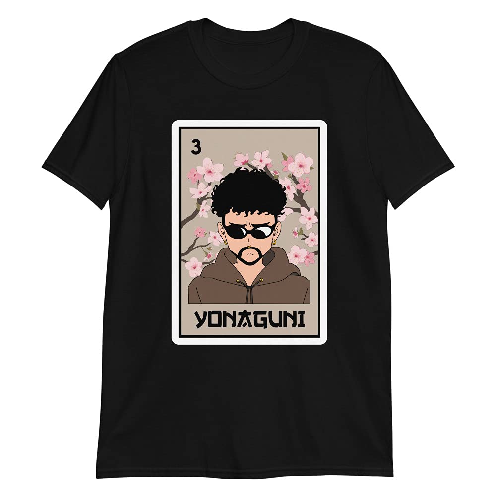 StonkSharkCo Anime T-Shirt - Yonaguni & Loterias Bad BNY Graphic Tee for Casual Wear, Cosplay & Anime Conventions