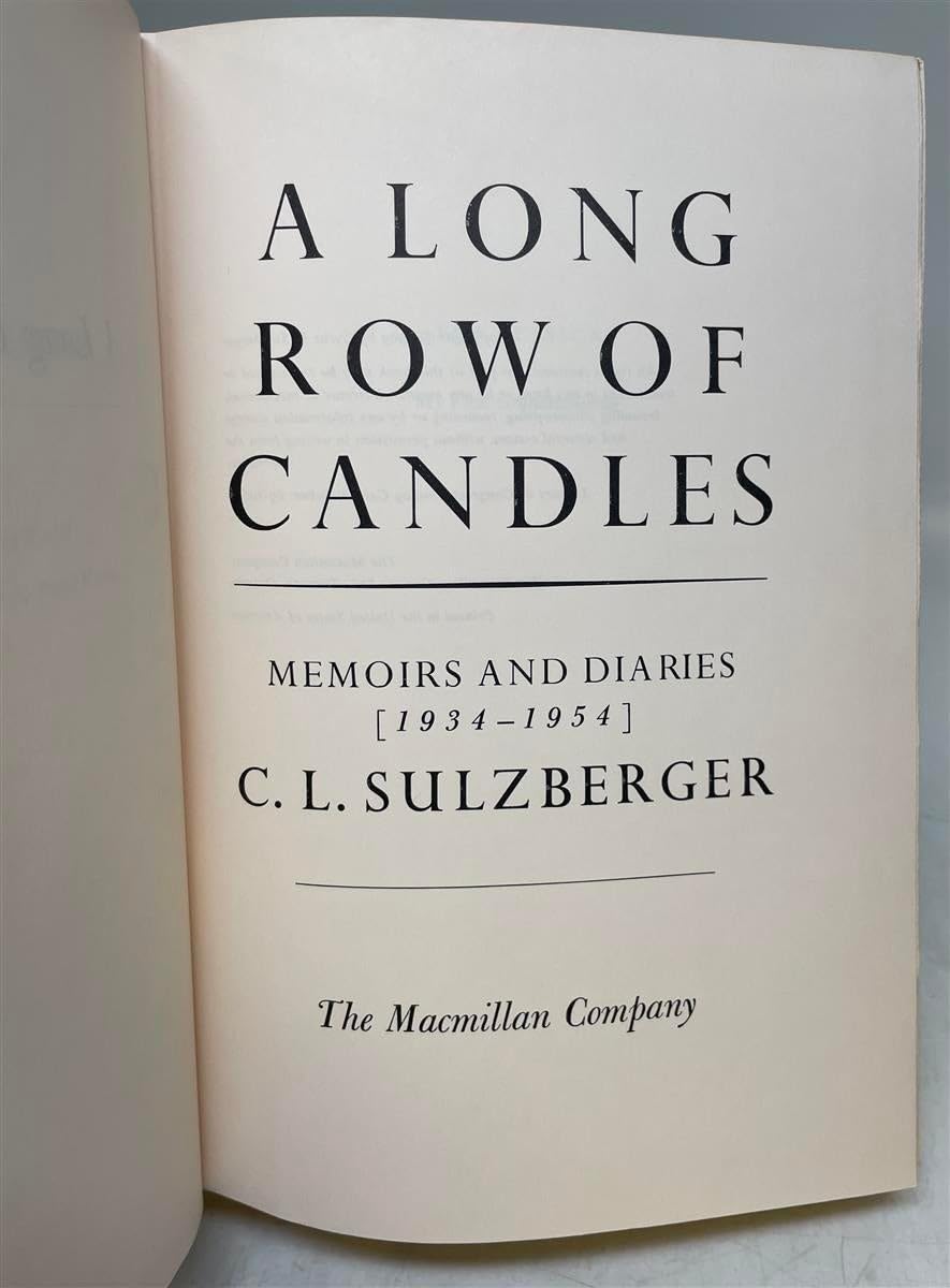 A Long Row of Candles: Memoirs and Diaries 1934-1954 - Perfect for History Enthusiasts & Book Collectors | Great Gift for Readers & Literature Lovers