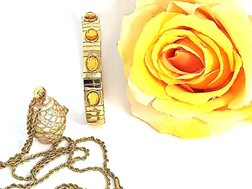 ivory gold faberge necklace set