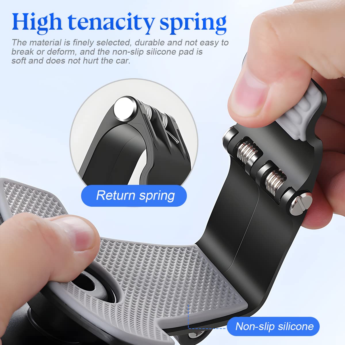 Zipelo Car Phone Mount - 360° Rotating ABS Dashboard Phone Holder for 3-7 Inch Smartphones | Universal Car Accessories for iPhone, Samsung, Google Pixel | Perfect for GPS Navigation, Hands-Free Calling & Road Trips