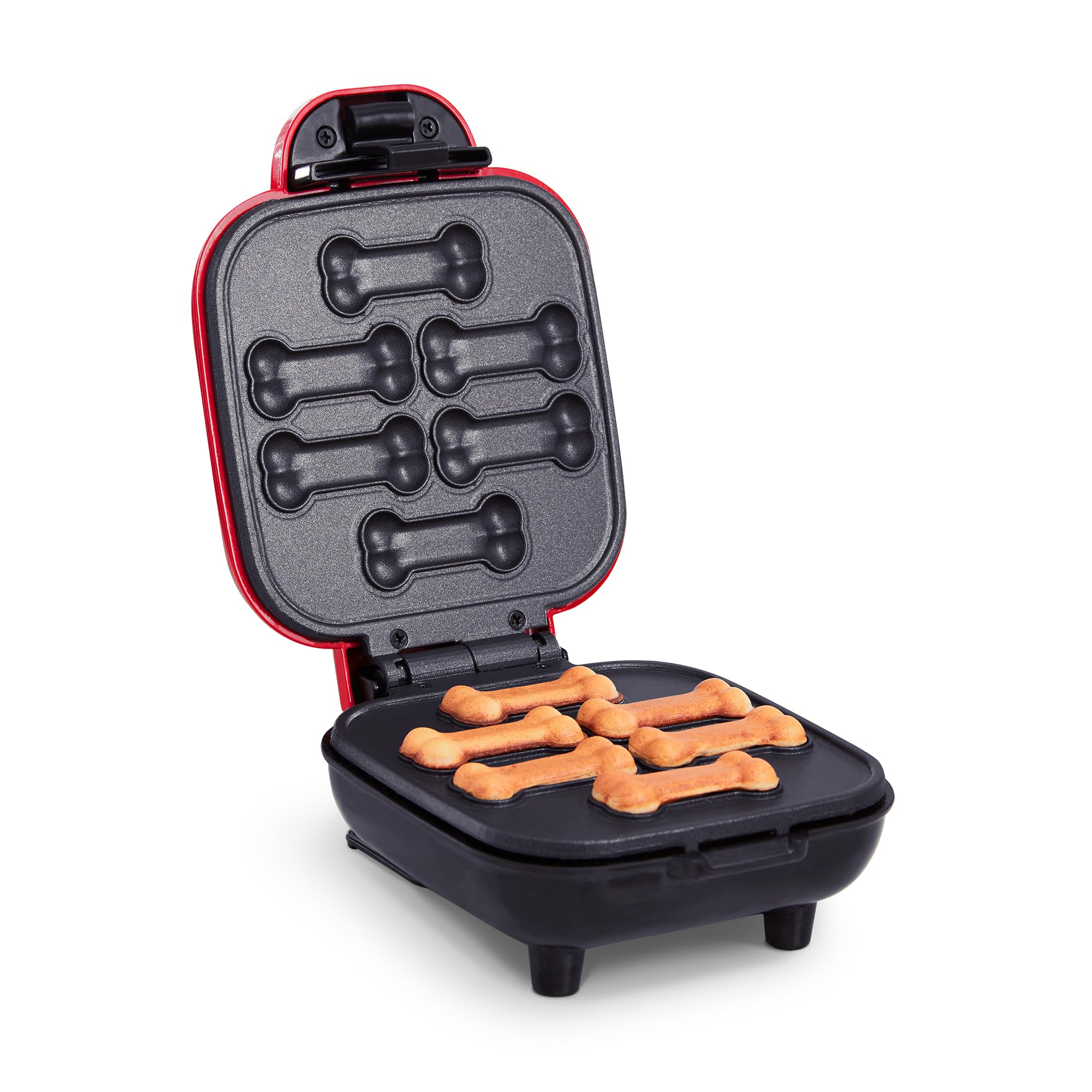 DASH Mini Dog Treat Maker for Homemade Dog Biscuits - Small Red Pet Treat Baking Machine for Healthy Snacks - Perfect for Training, Rewards & Special Occasions
