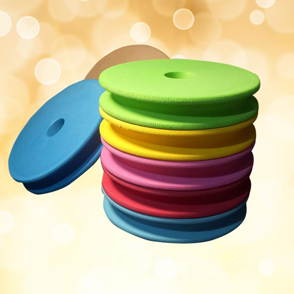 10pcs Fishing Line Spools - Foam Spool Winding Plates for Fishing Leaders & Snell Rigs (Random Colors) | Great for Freshwater & Saltwater Fishing, DIY Tackle Organization