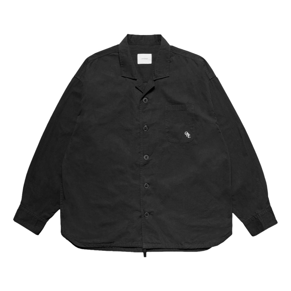 Open Dialogue Logo Pocket Shirt - Black Casual Button Down Shirt for Men | Office Wear, Street Style & Everyday Outfits