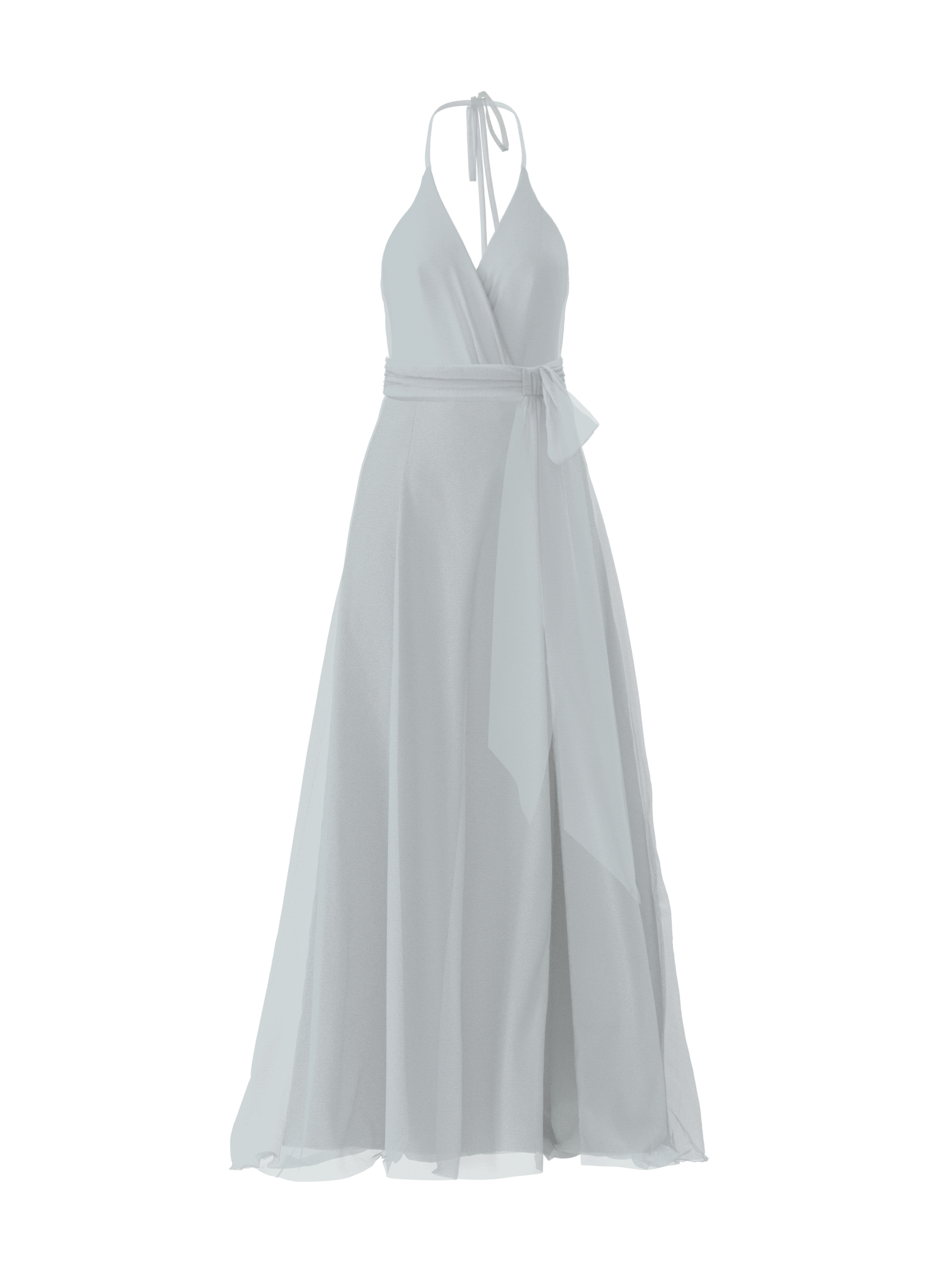 Carmelle Bodice & Arabella Skirt Set with Sash Belt - Elegant Ice Blue Outfit for Women | Perfect for Weddings, Parties & Special Occasions