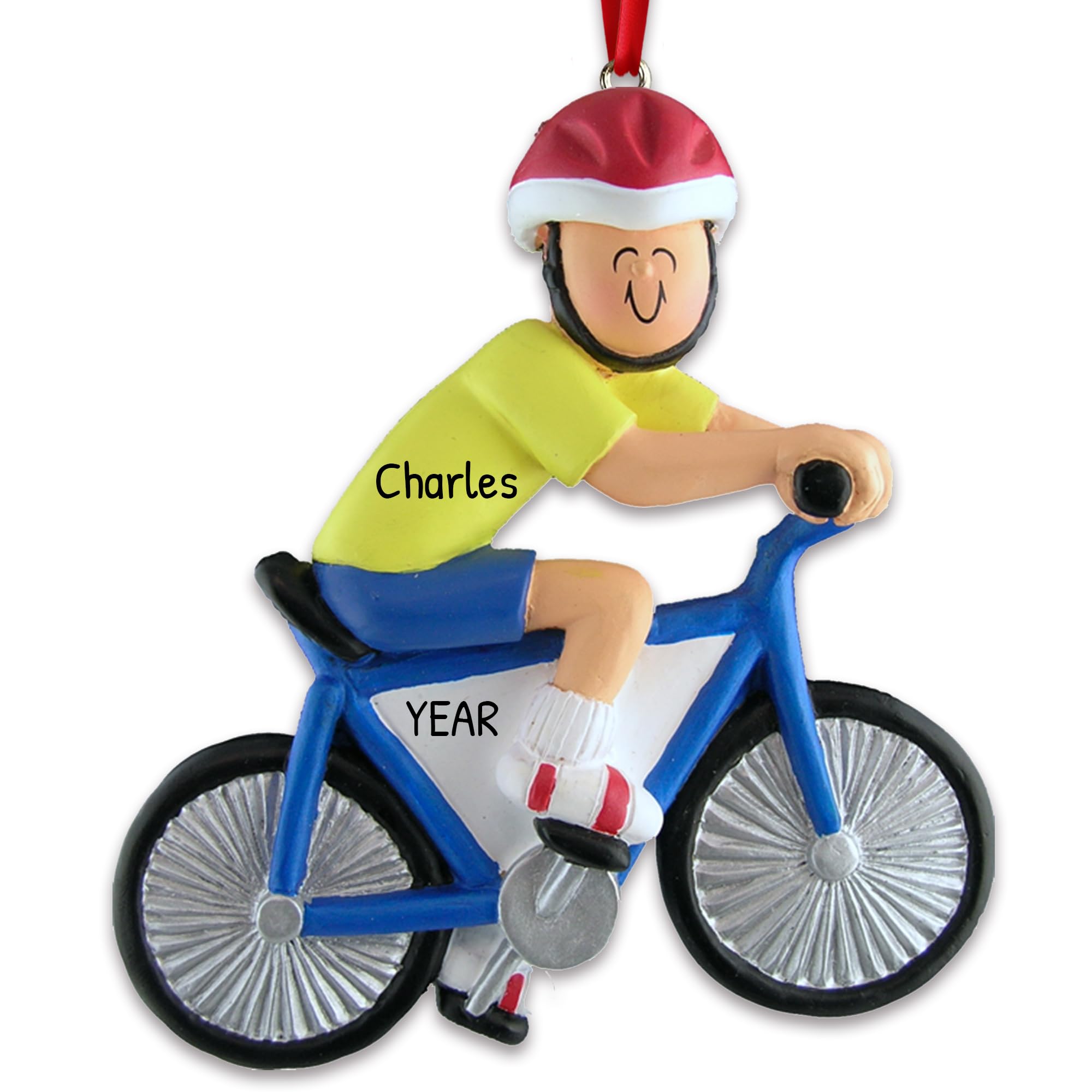 2024 Personalized Bicycle Ornament - Dirt Track & Mountain Bike Christmas Decor for Cyclists | Perfect for Christmas Tree & Vehicle Decorations | Ideal Gift for Bike Lovers & Racing Enthusiasts | Use for Holiday Decor, Cyclist Gifts & Race-Themed Parties