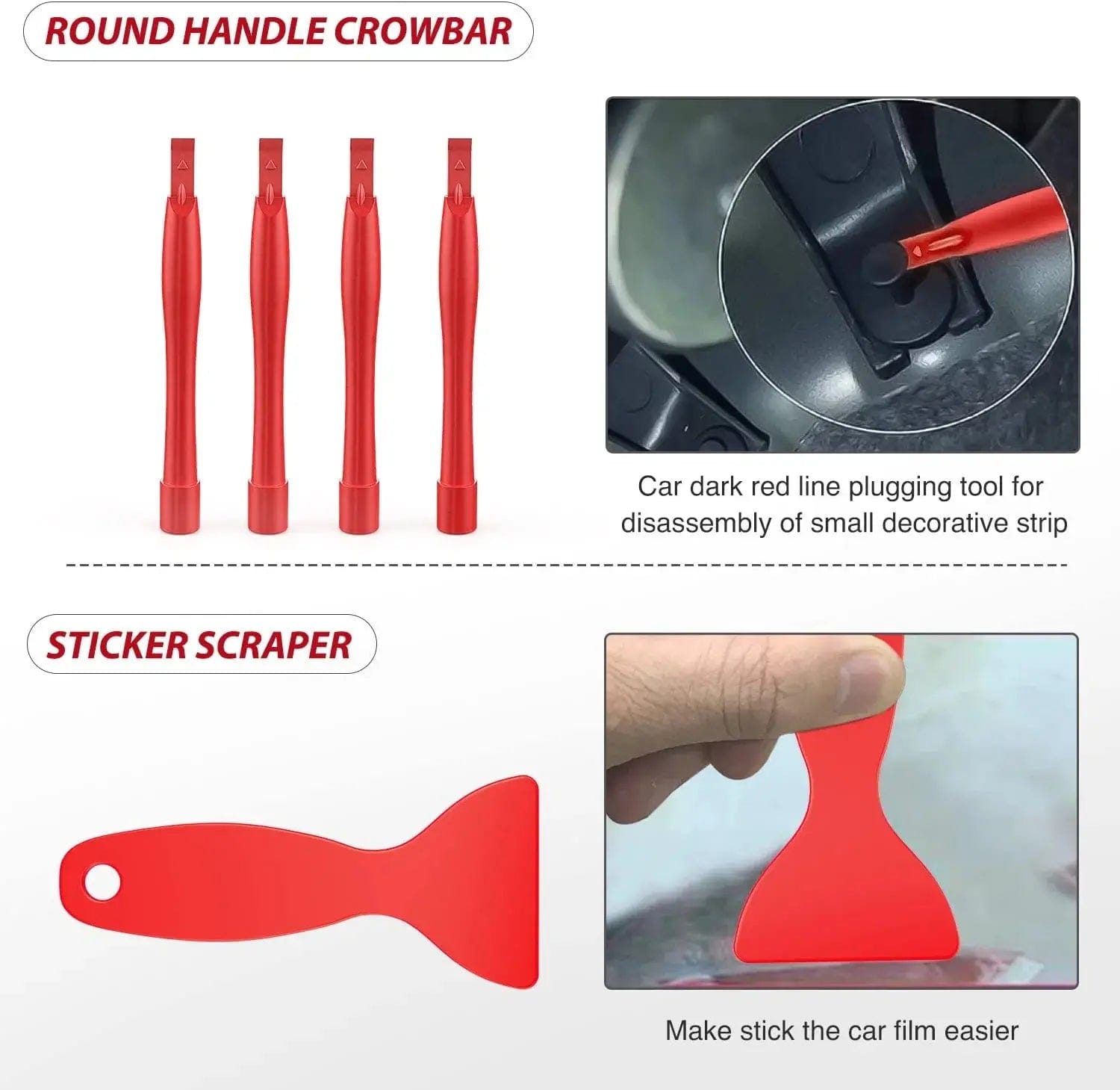 102 Pcs Car Trim Removal Tool Kit - Auto Panel Clip Pry Tool Set with Non-Slip Handle for Interior & Exterior Trim Removal - Perfect for Car Detailing, DIY Repairs & Auto Maintenance