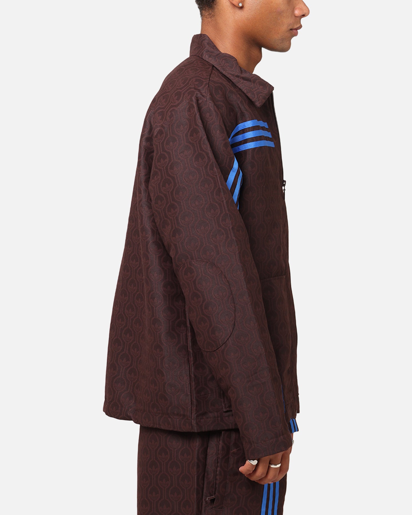 Adidas Originals 70's Vintage Club Jacket for Men - Retro Brown Track Jacket with Stripes | Casual Streetwear, 70s Fashion, Hip Hop Style