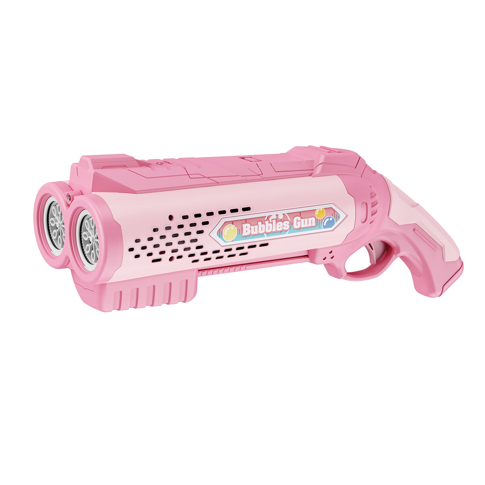 Contixo 16 Hole LED Bubble Blaster Machine - Automatic Bubble Maker Toy for Kids Outdoor Play, Birthday Parties & Backyard Fun (Pink)