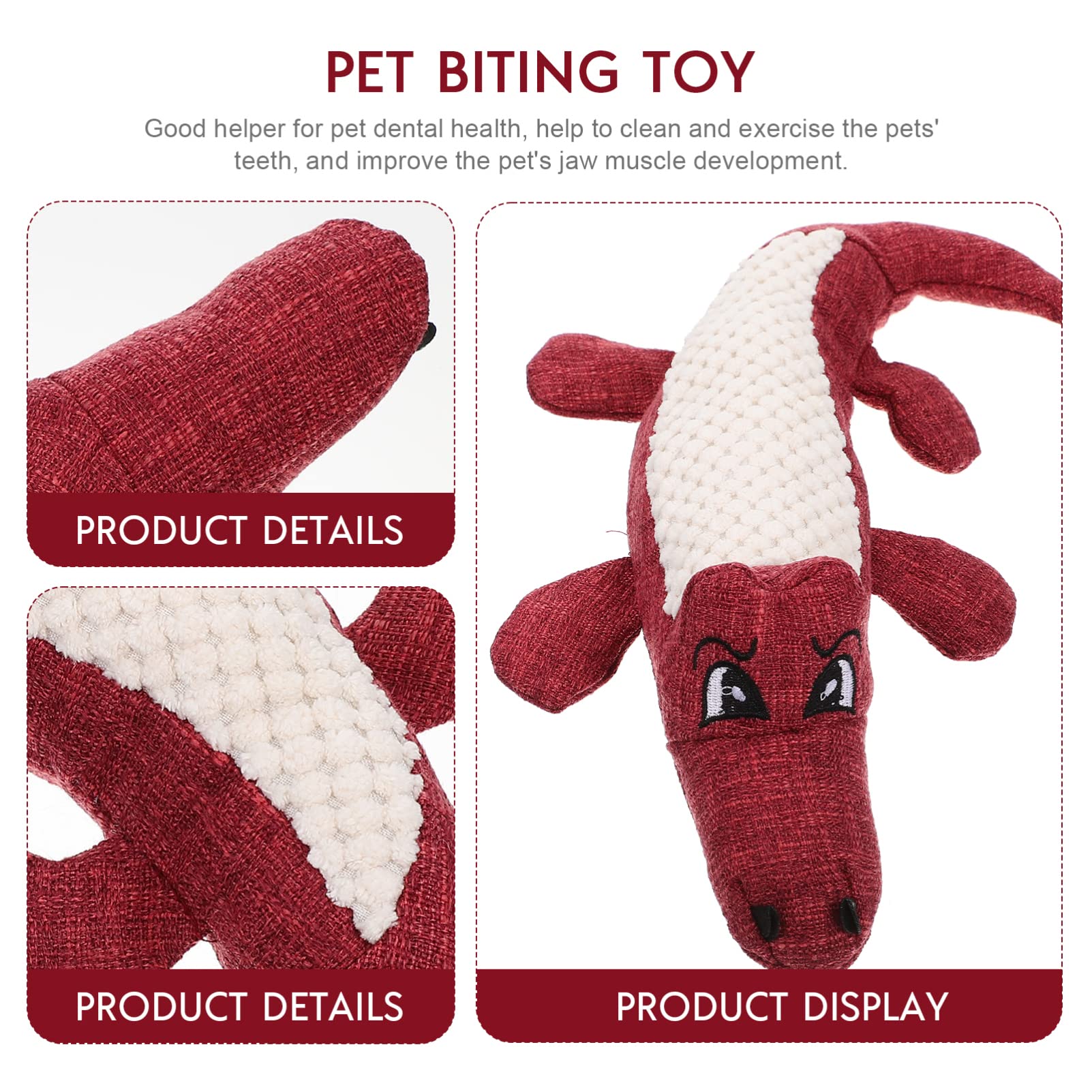 TENDYCOCO Plush Dog Chew Toy - Squeaky Interactive Puppy Teething Toy for Small & Large Dogs - Durable Pet Biting & Molar Plaything for Playtime & Training - Perfect for Puppies, Adult Dogs & Stress Relief