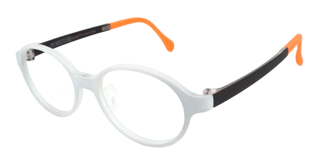 Kids Plastic Eyeglasses KR560 - Grey | Durable & Lightweight Frames for Children | Perfect for School, Reading & Playtime