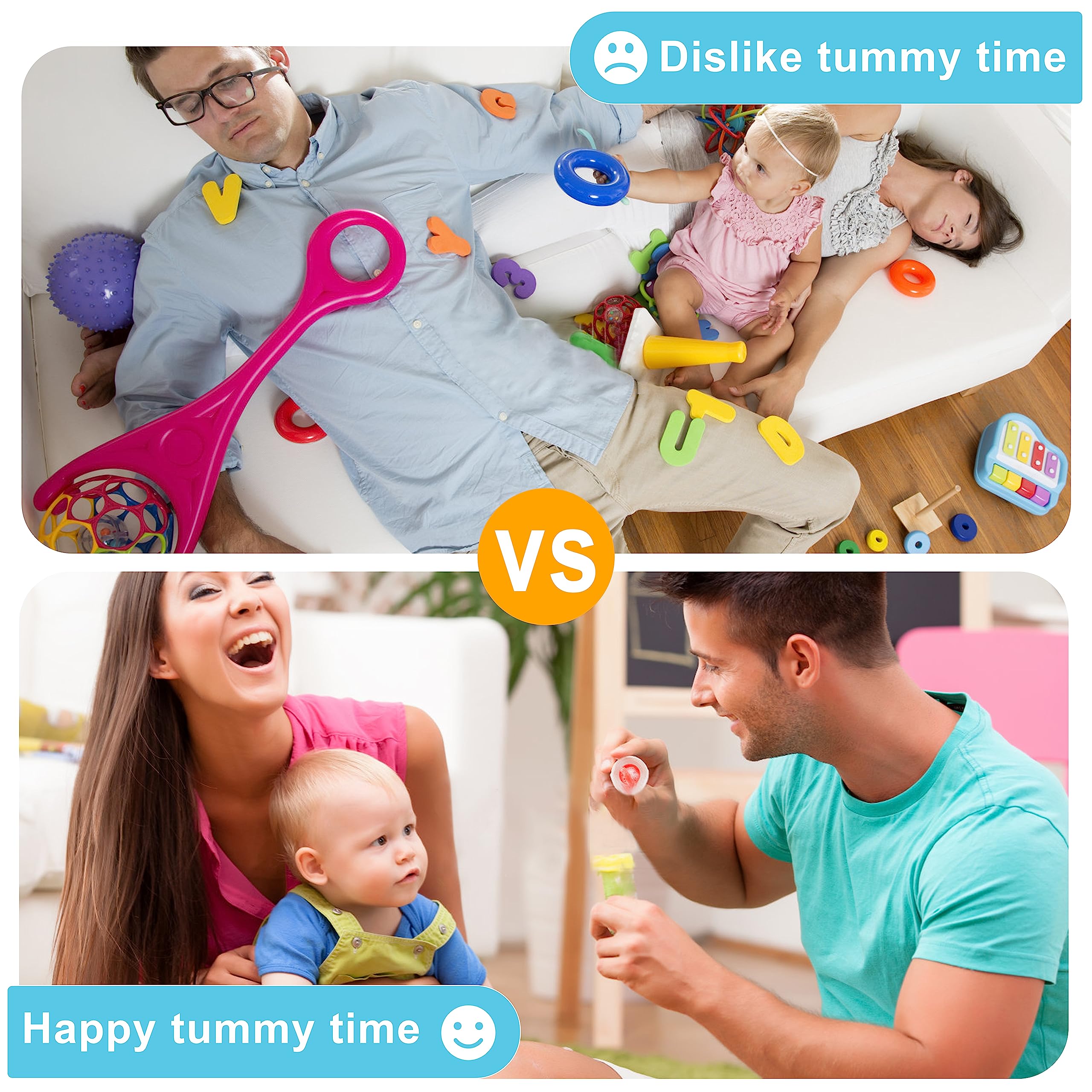 7 in 1 Baby Play Mat with 6 Detachable Toys & Banana Pillow - Tummy Time Activity Gym for Infant Sensory Development (0-36 Months) | Perfect Newborn Gift for Boys & Girls | Great for Nursery, Daycare & Playtime