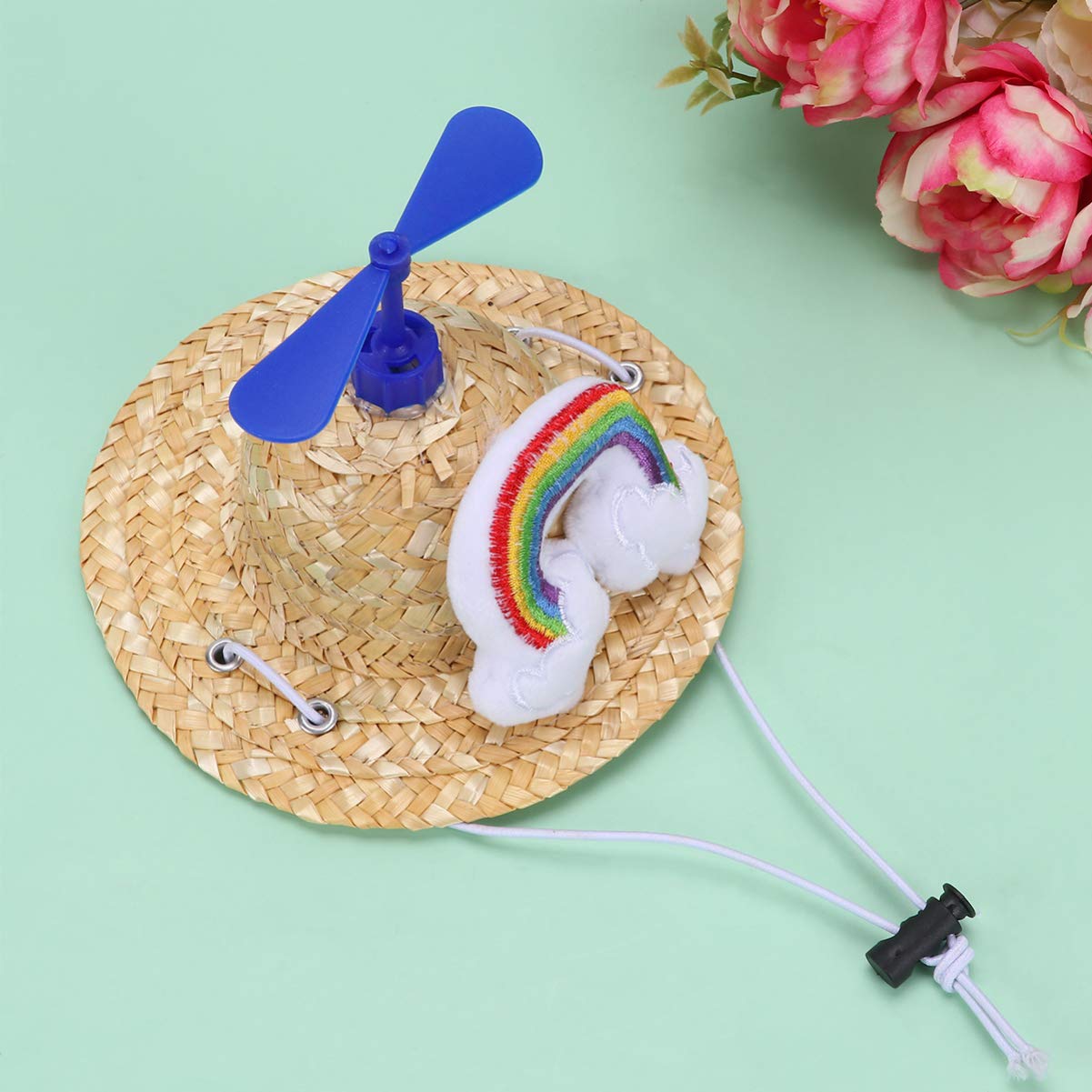 Balacoo Dog Summer Hat - Breathable Straw Dog Sun Hat for Beach & Outdoor - Mexican Fiesta Party Costume Accessory for Small & Large Dogs - Perfect for Pool, Vacation, and Festive Celebrations