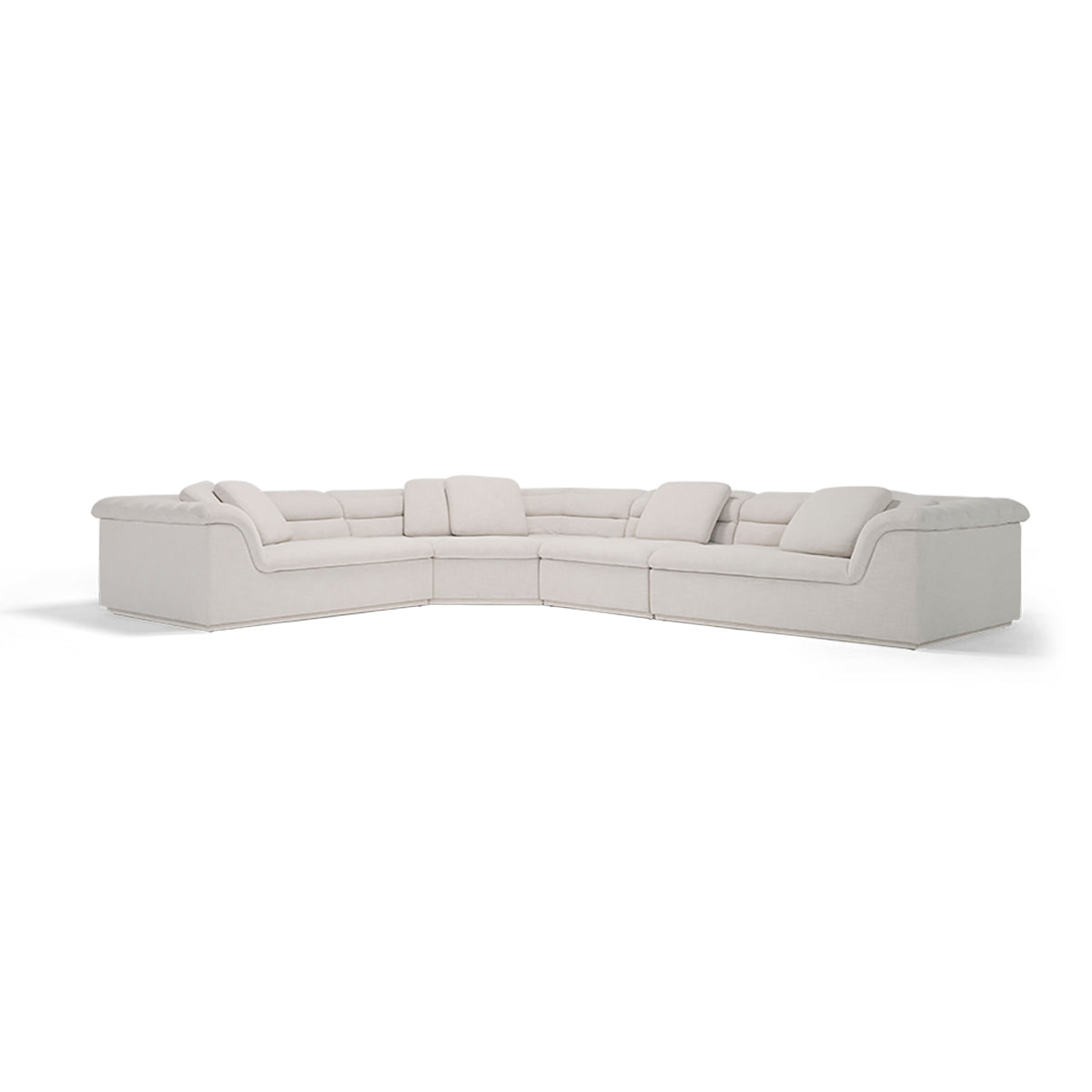 Float 4-Piece Modular Sectional Sofa Set - Modern L-Shaped Couch for Living Room, Lounge & Home Theater Seating